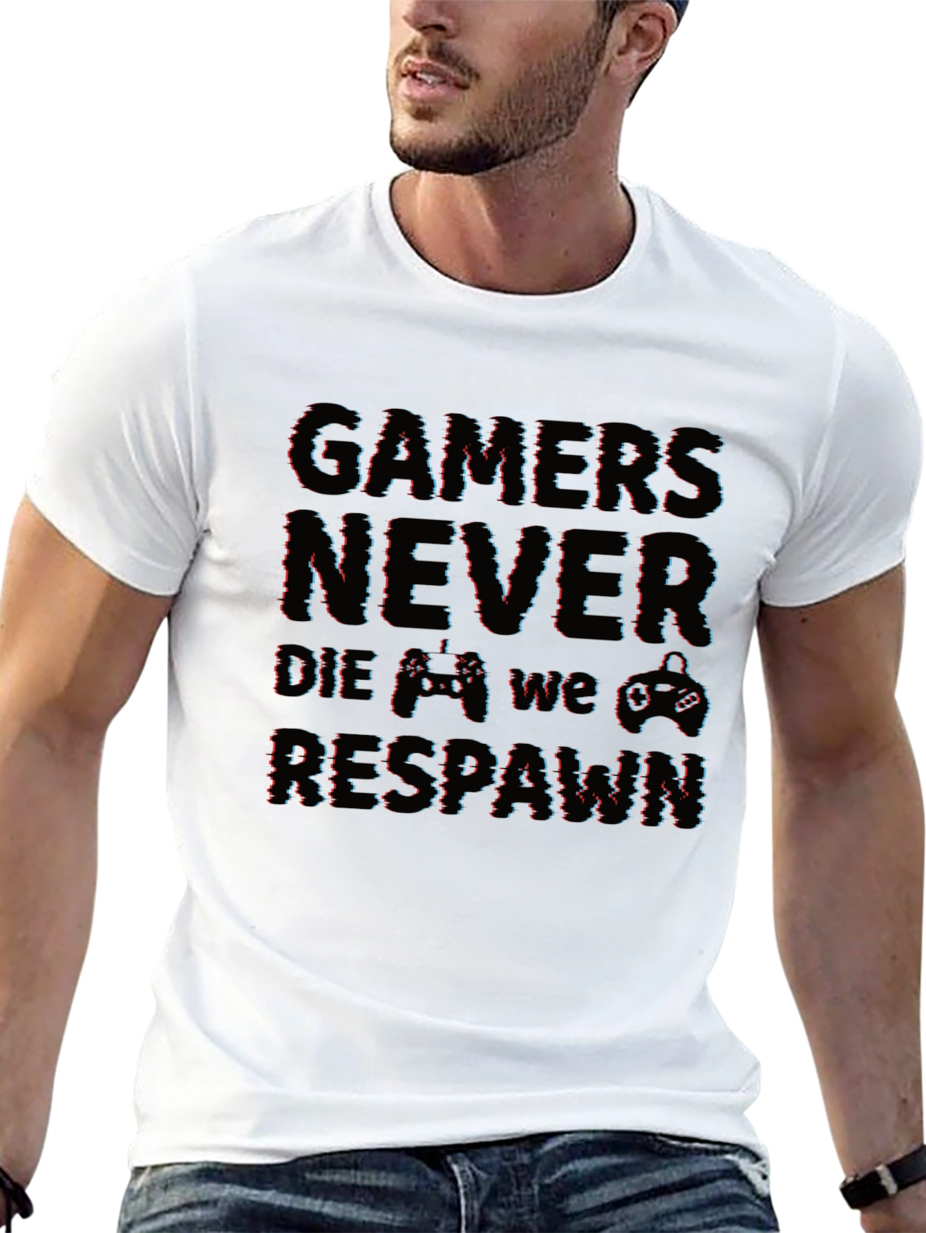 Gamers Never Die T-Shirt - Funny Video Game Tee