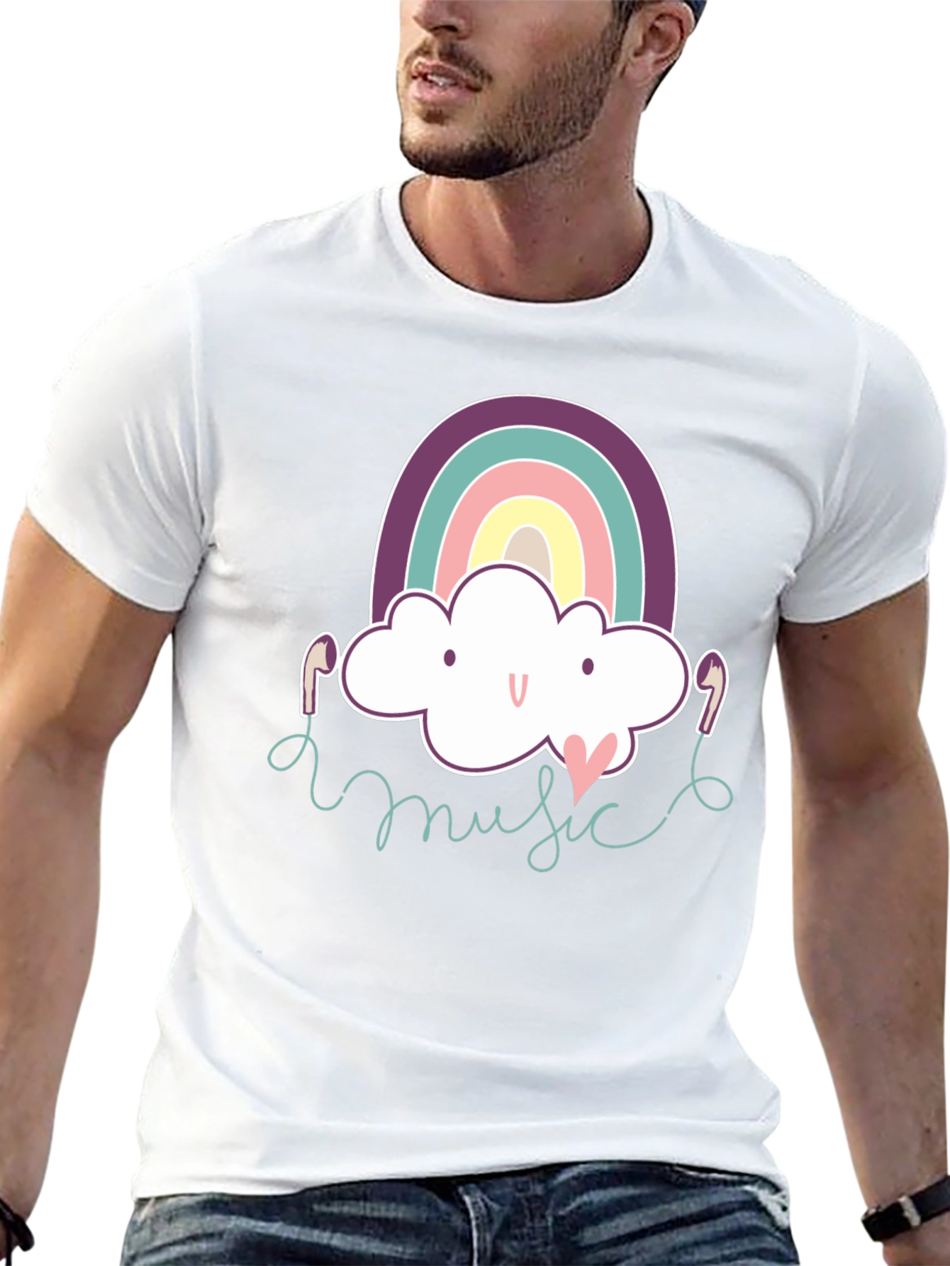 Rainbow Cloud Music T-Shirt