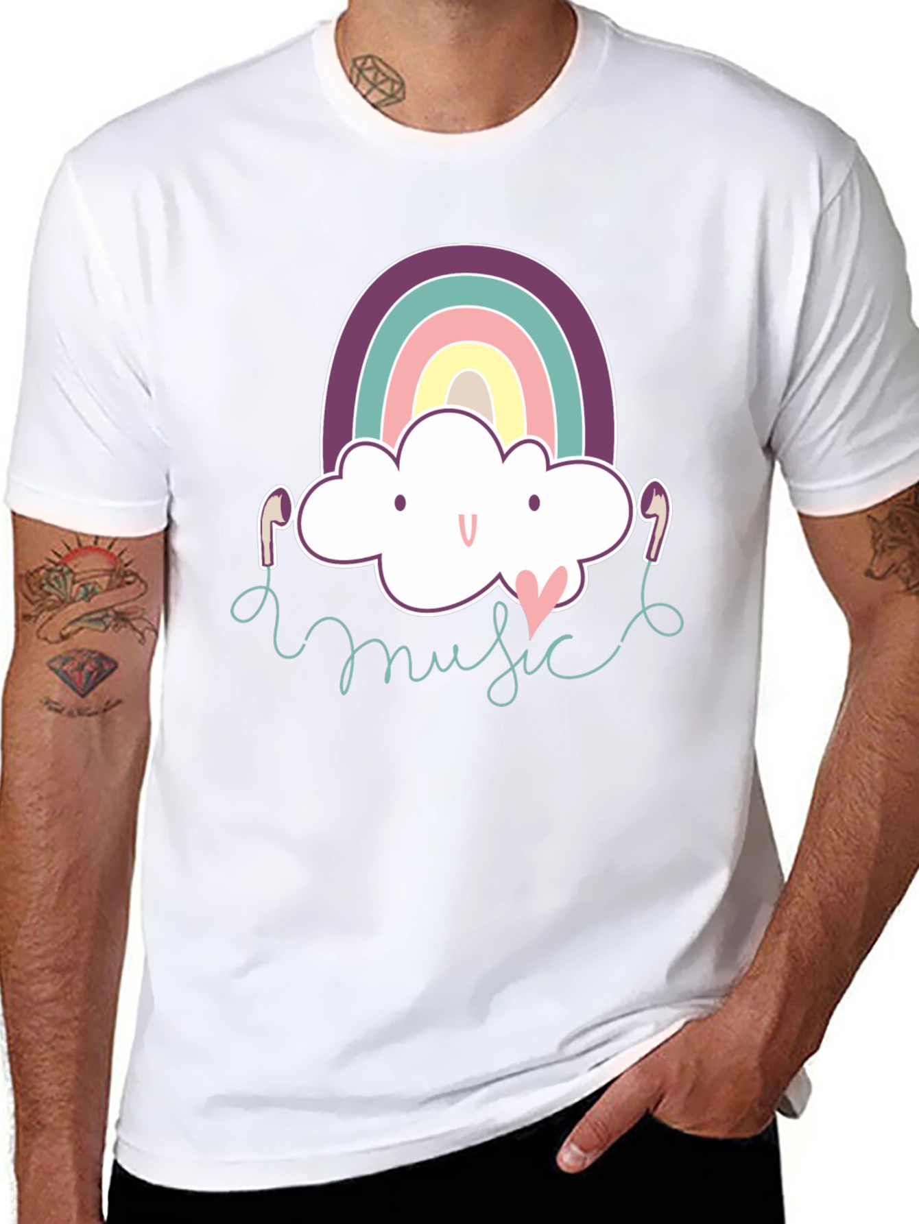 Rainbow Cloud Music T-Shirt