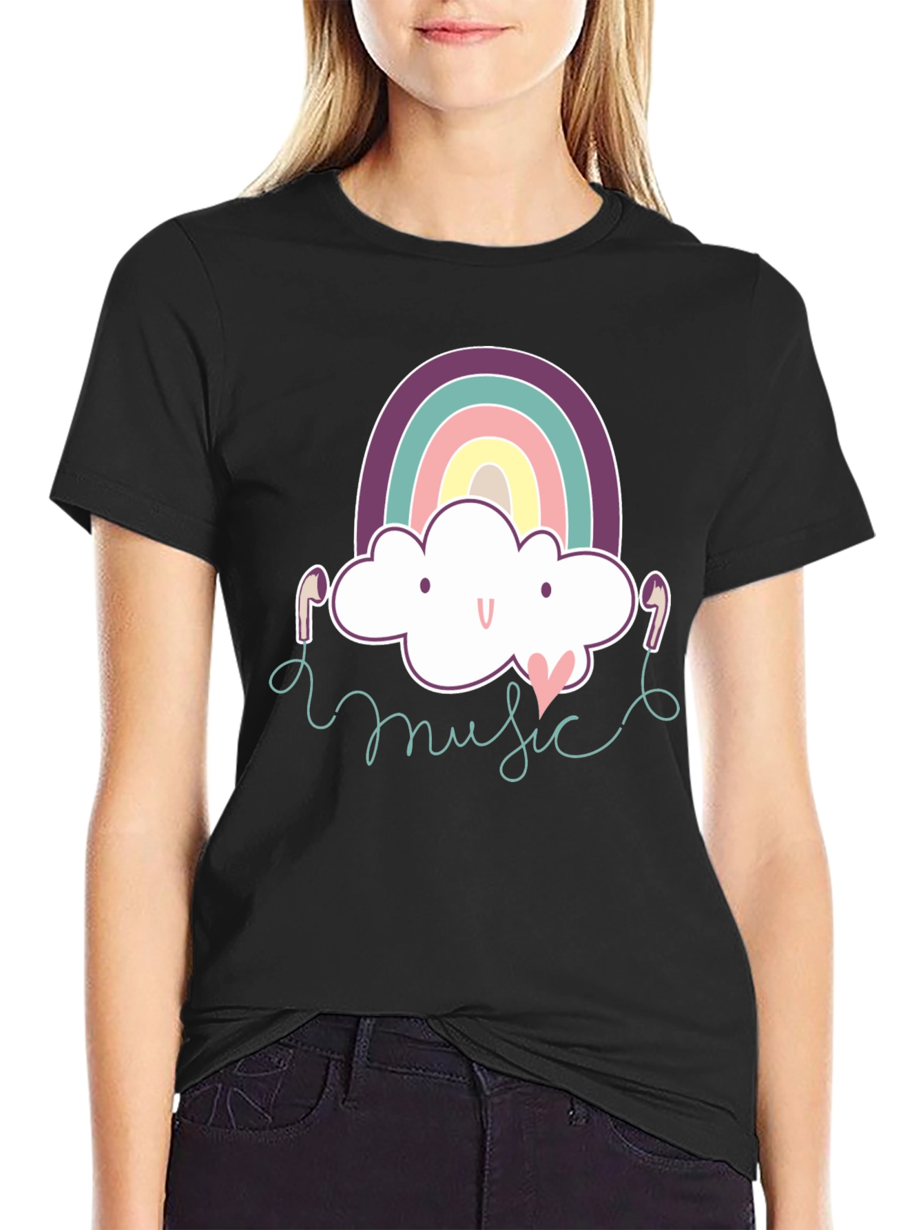 Rainbow Cloud Music T-Shirt