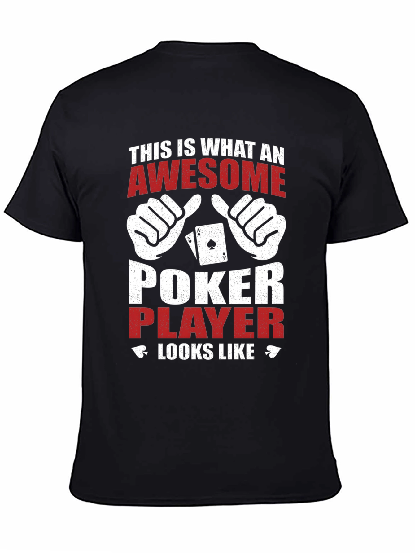 Awesome Poker Player Graphic T-Shirt