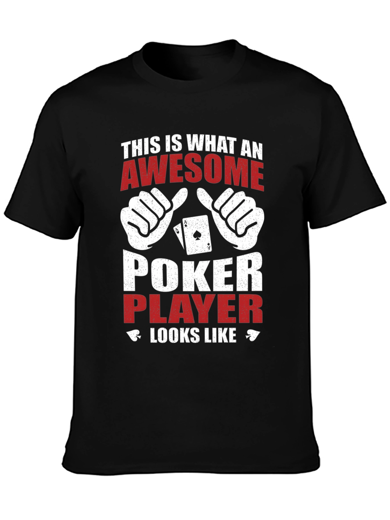 Awesome Poker Player Graphic T-Shirt
