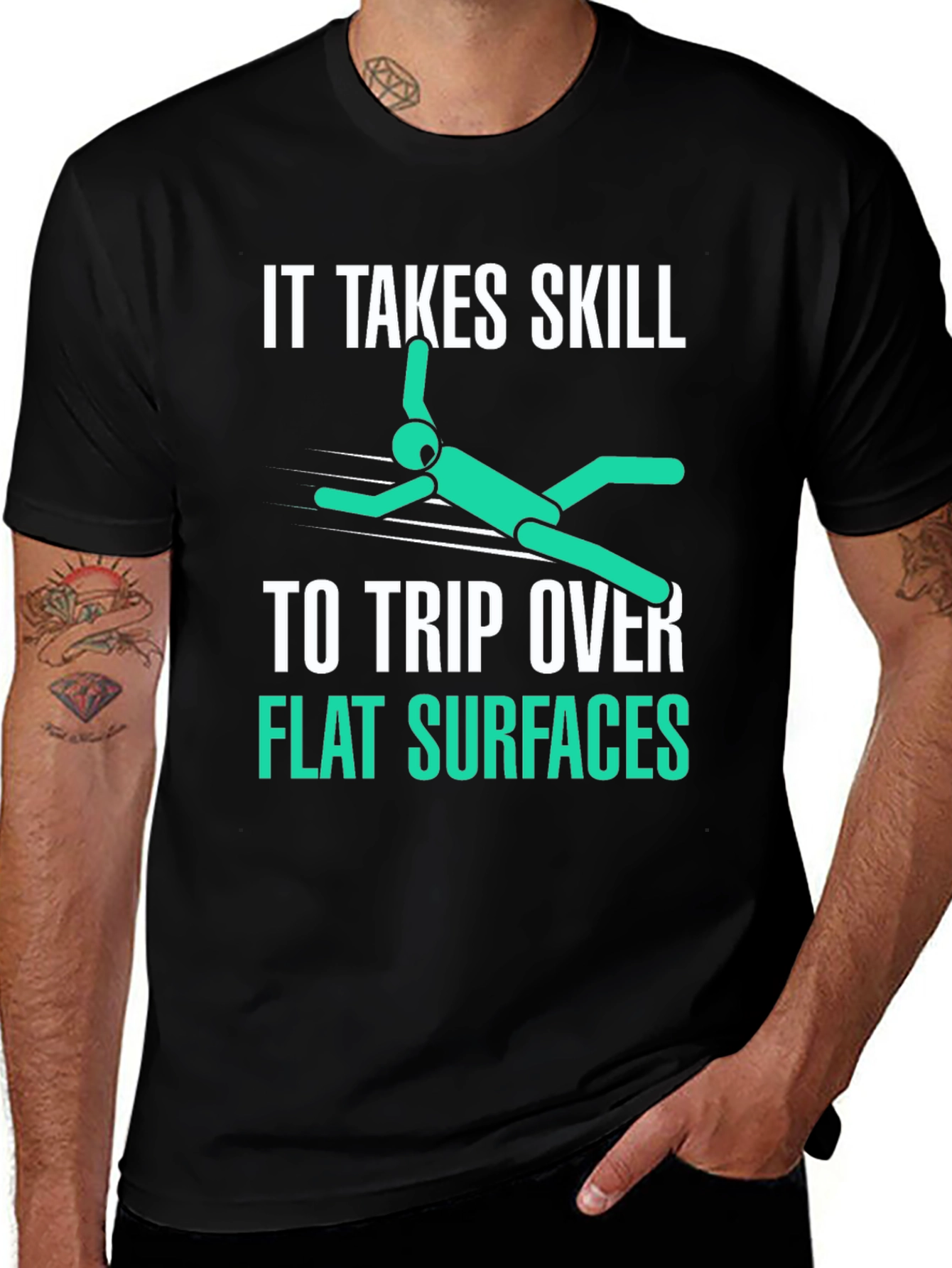 Skillful Tripping T-Shirt - Funny Graphic Tee