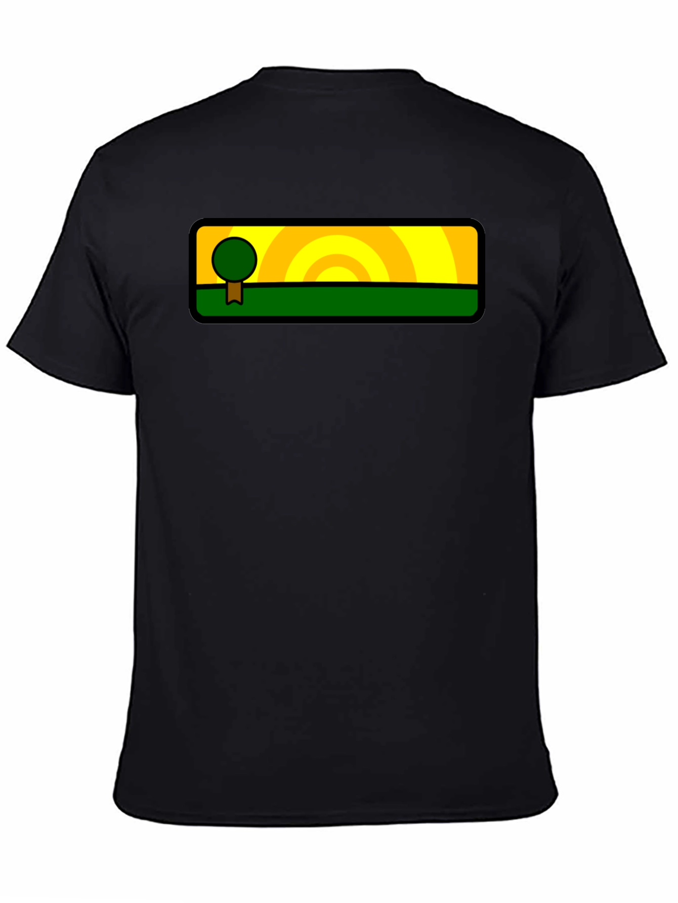 Nature-Inspired Graphic Tee - Tree & Sunset Design