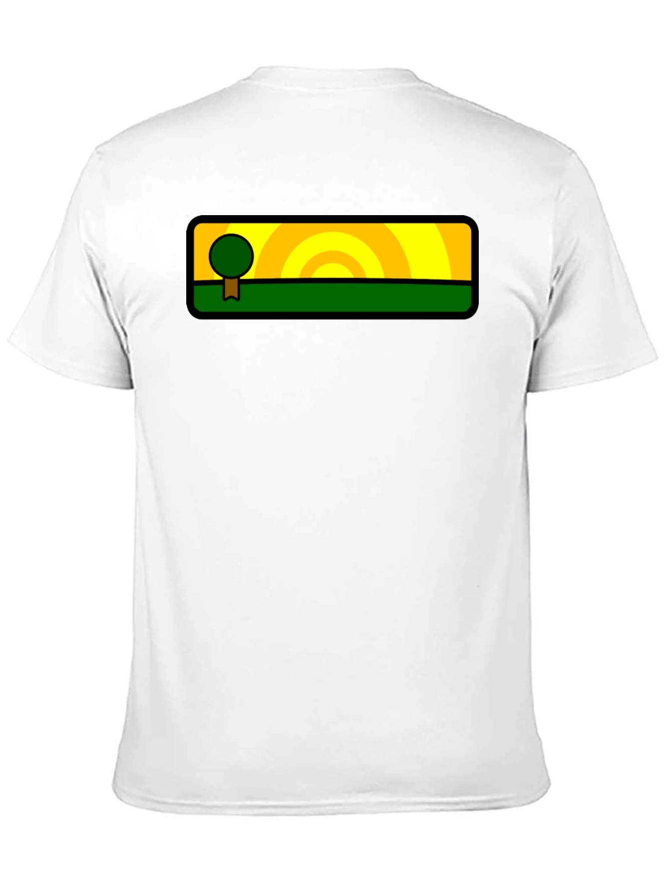 Nature-Inspired Graphic Tee - Tree & Sunset Design