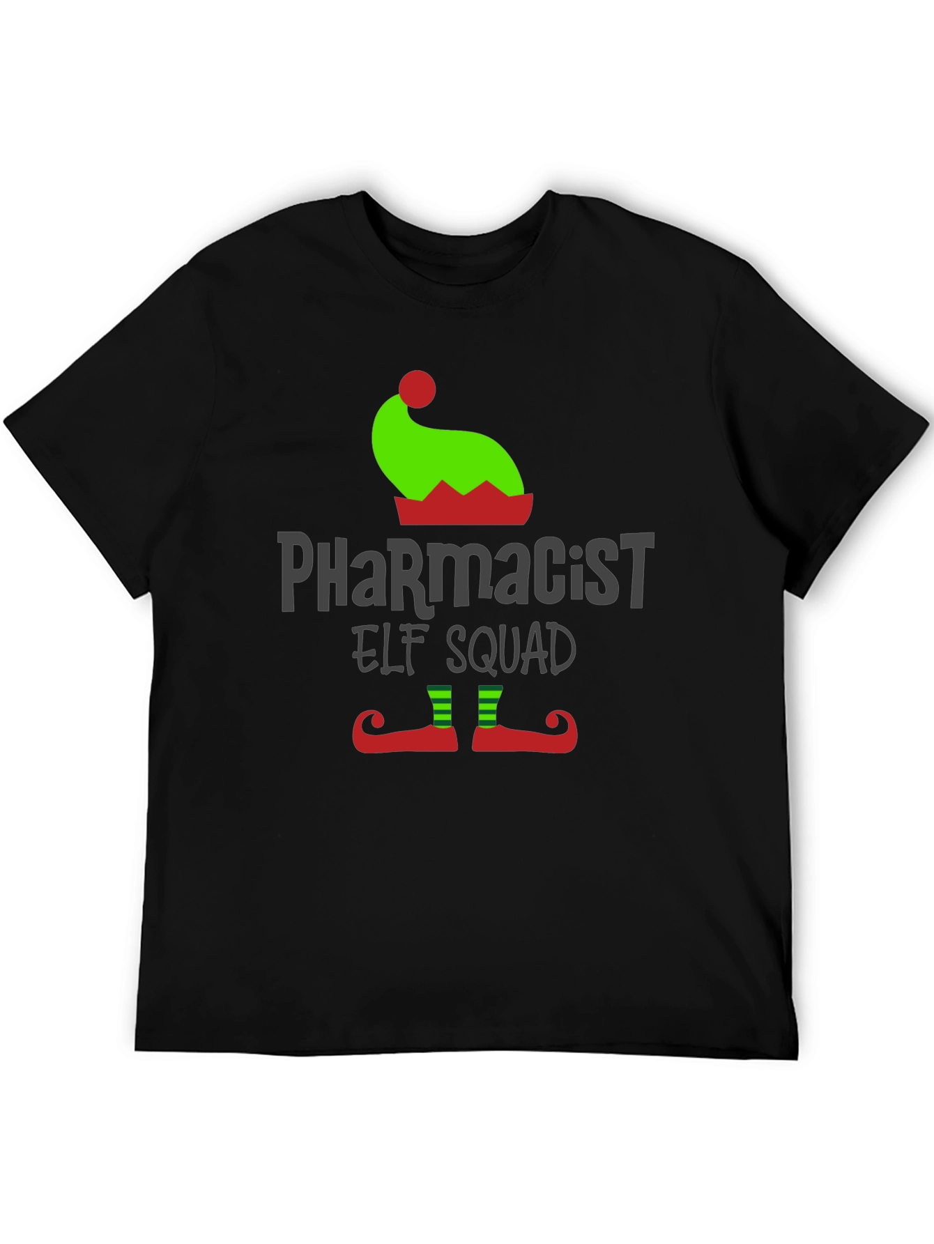 Pharmacist Elf Squad Christmas T-Shirt