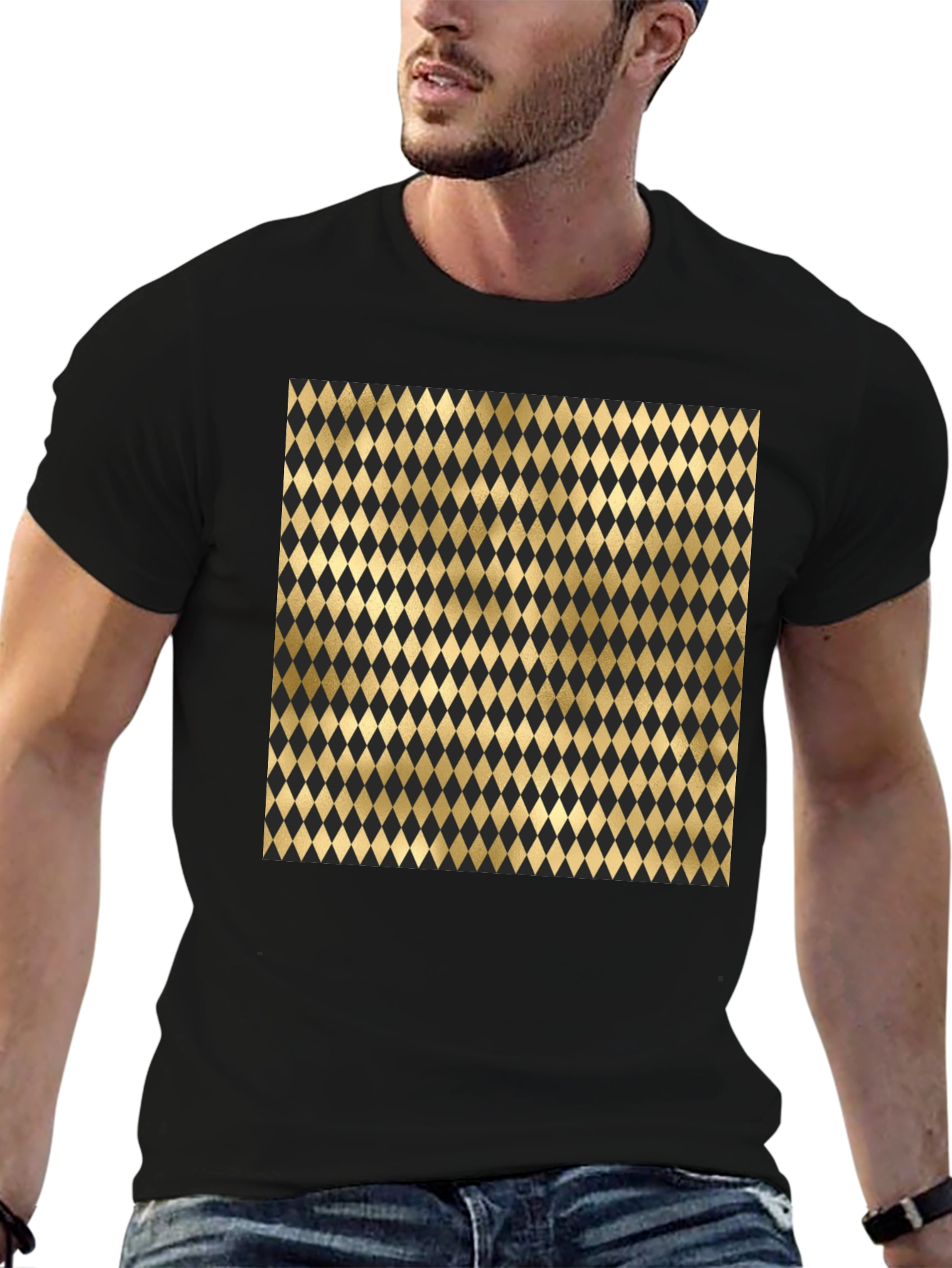 Stylish Diamond Pattern Tee