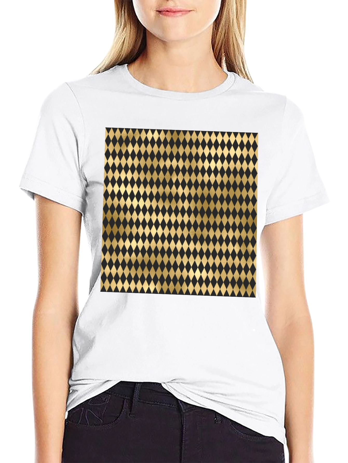 Stylish Diamond Pattern Tee
