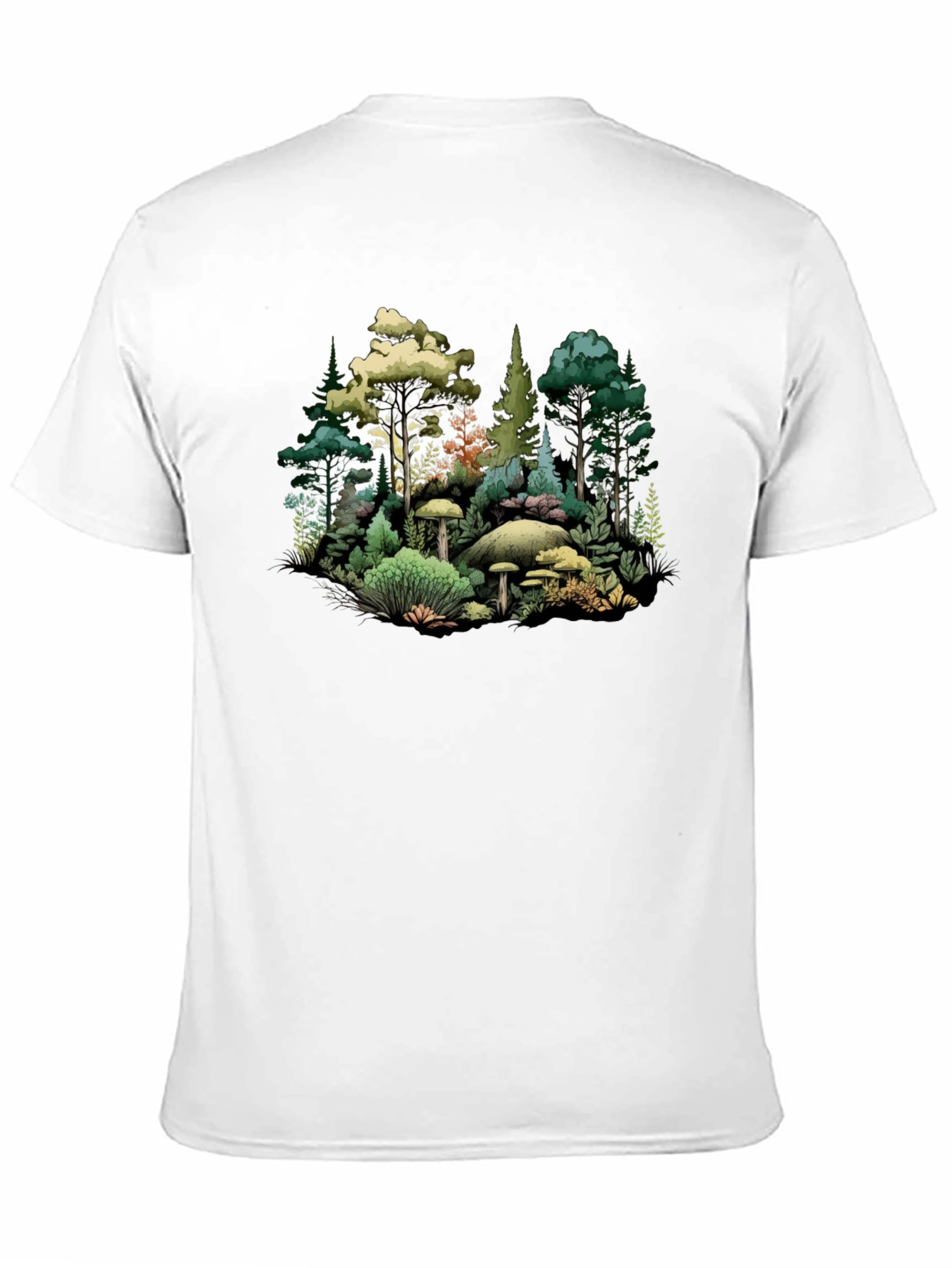 Forest Scene Graphic Tee - Nature Inspired Design