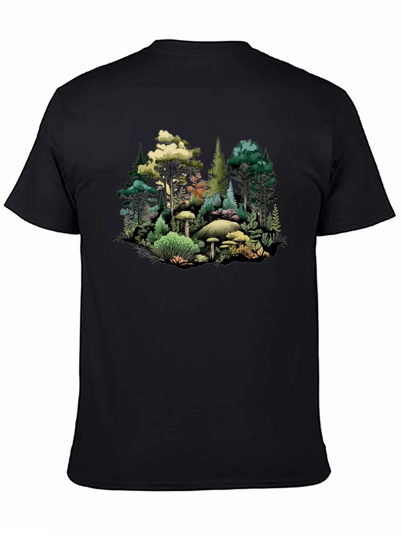 Forest Scene Graphic Tee - Nature Inspired Design