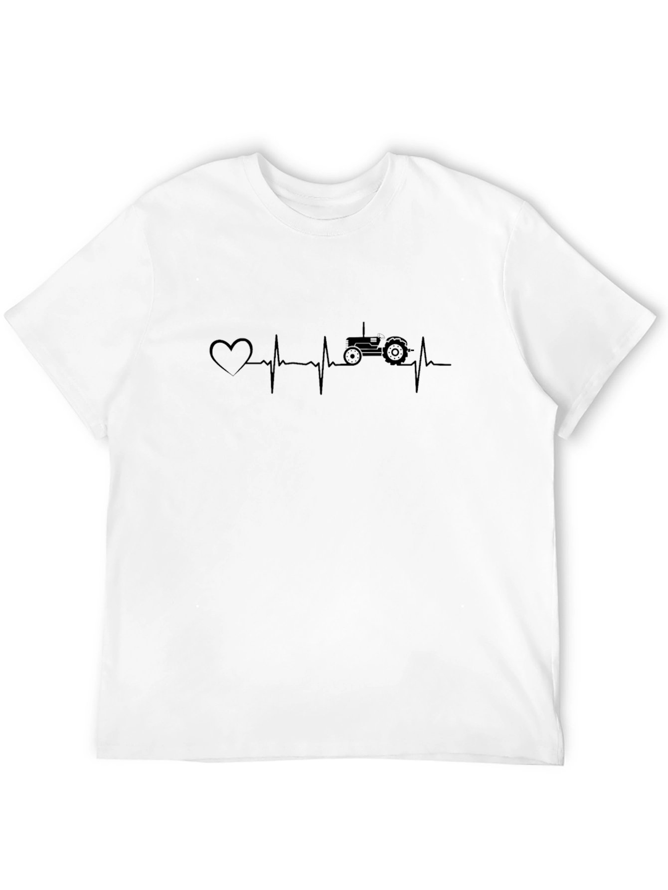 Heartbeat Tractor T-Shirt - Farmers Life