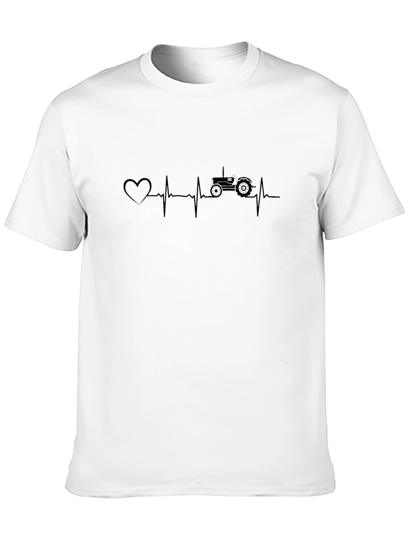 Heartbeat Tractor T-Shirt - Farmers Life