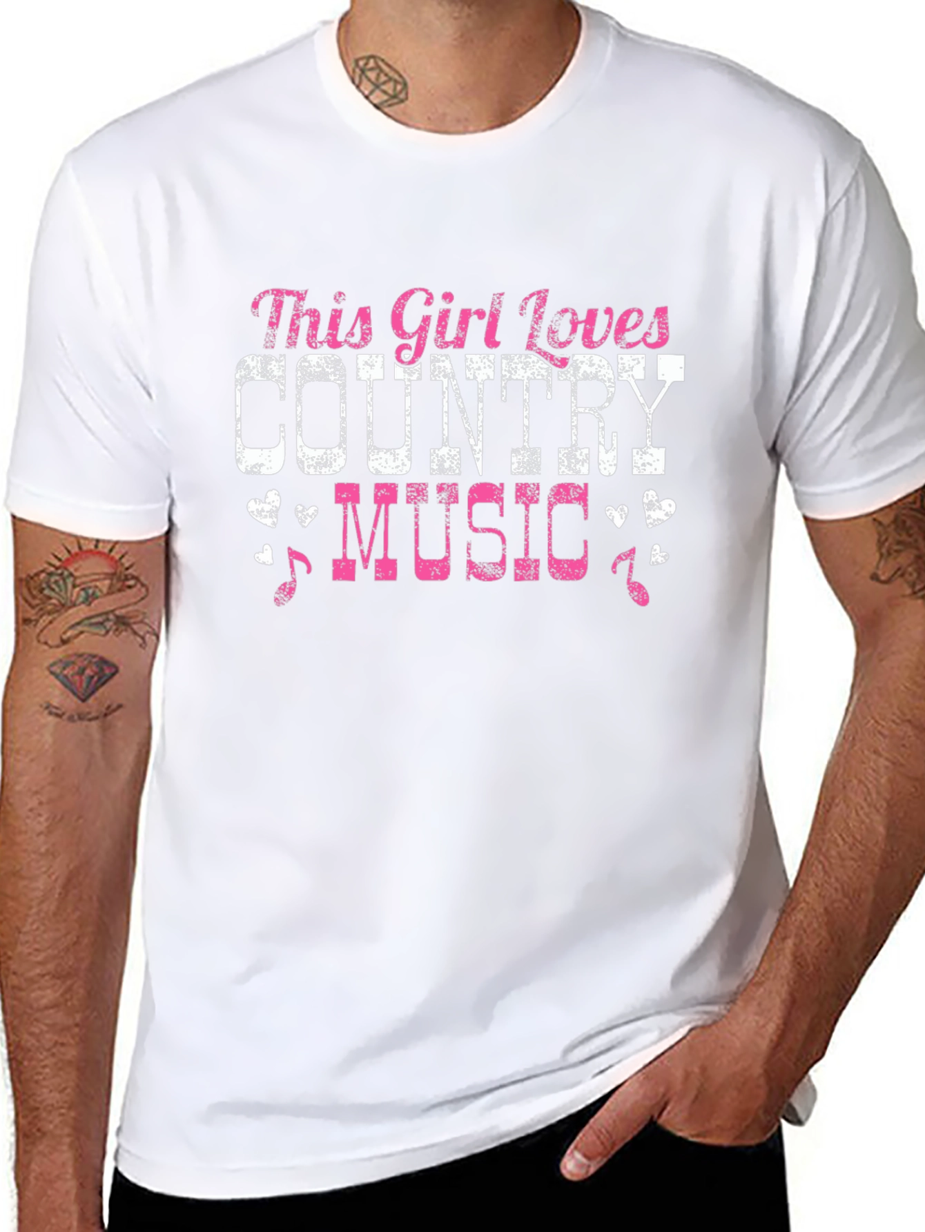 Country Music Lover T-Shirt - This Girl Loves Country