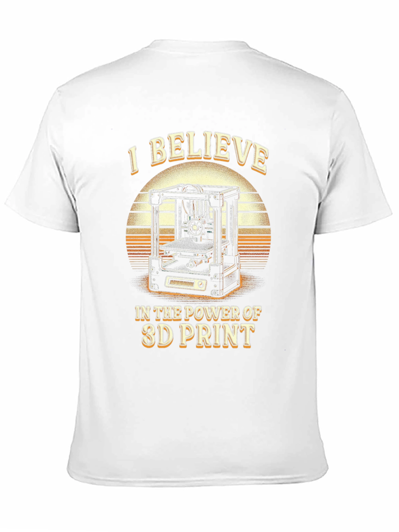 3D Print Believer T-Shirt - Black