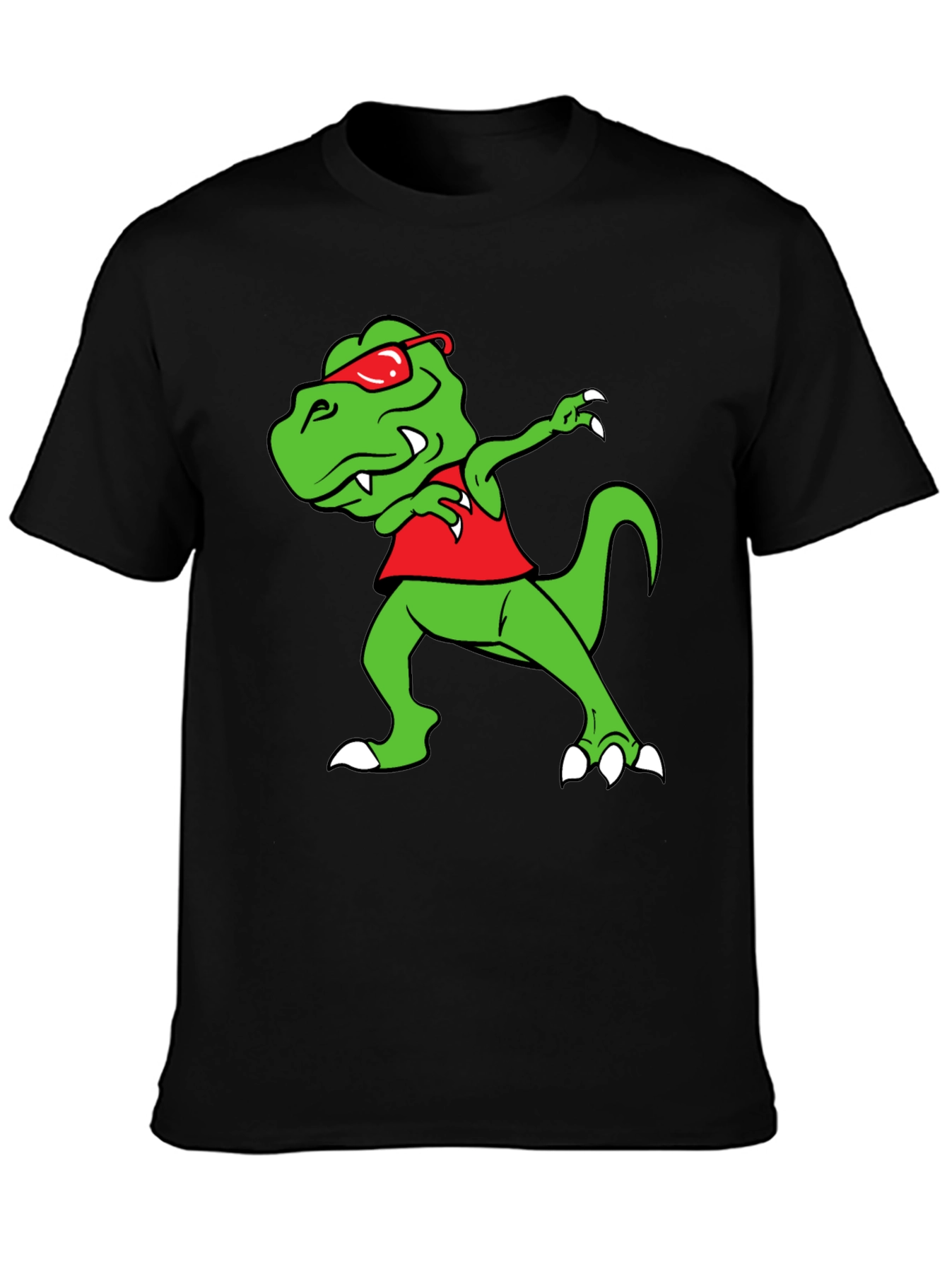 Dabbing Dino Graphic Tee - Trendy & Fun