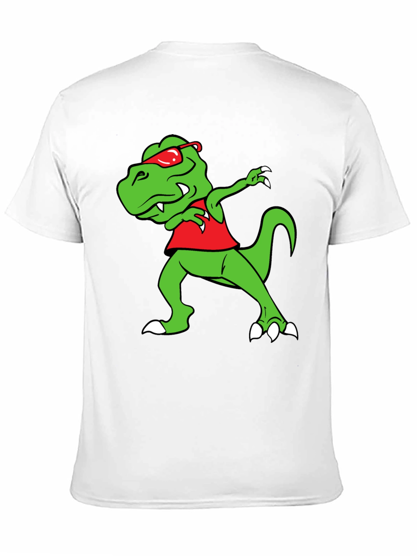 Dabbing Dino Graphic Tee - Trendy & Fun