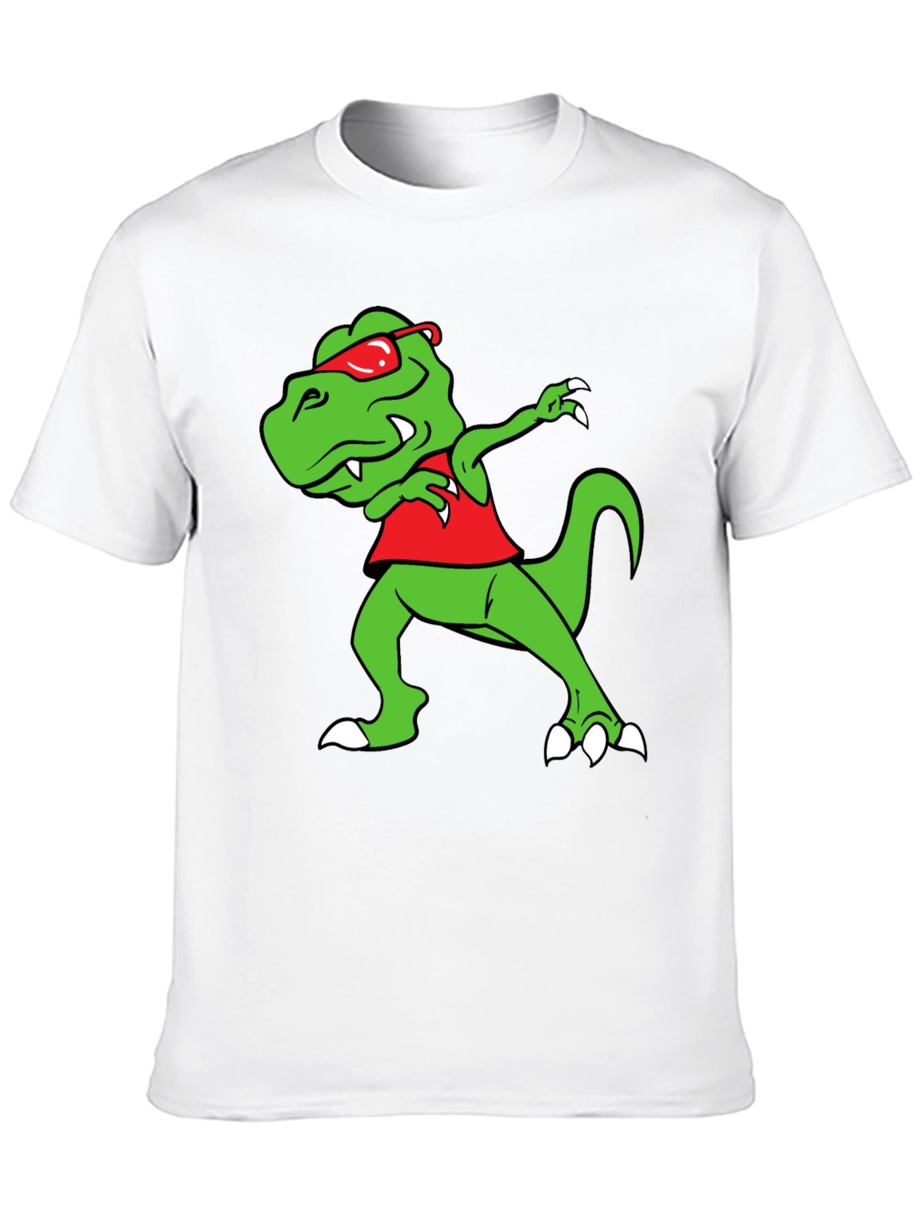 Dabbing Dino Graphic Tee - Trendy & Fun