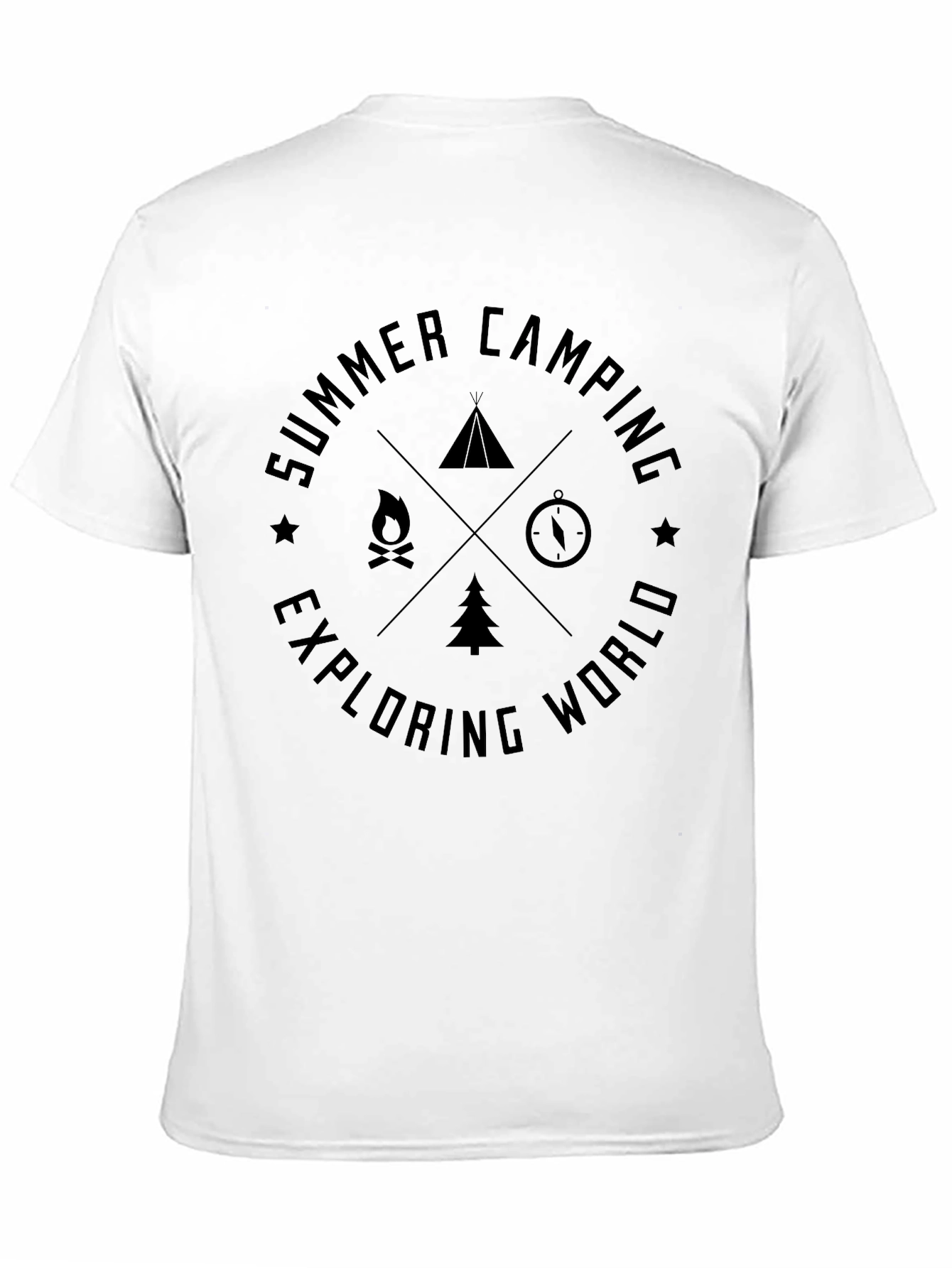 Summer Camping Exploring World Graphic T-Shirt