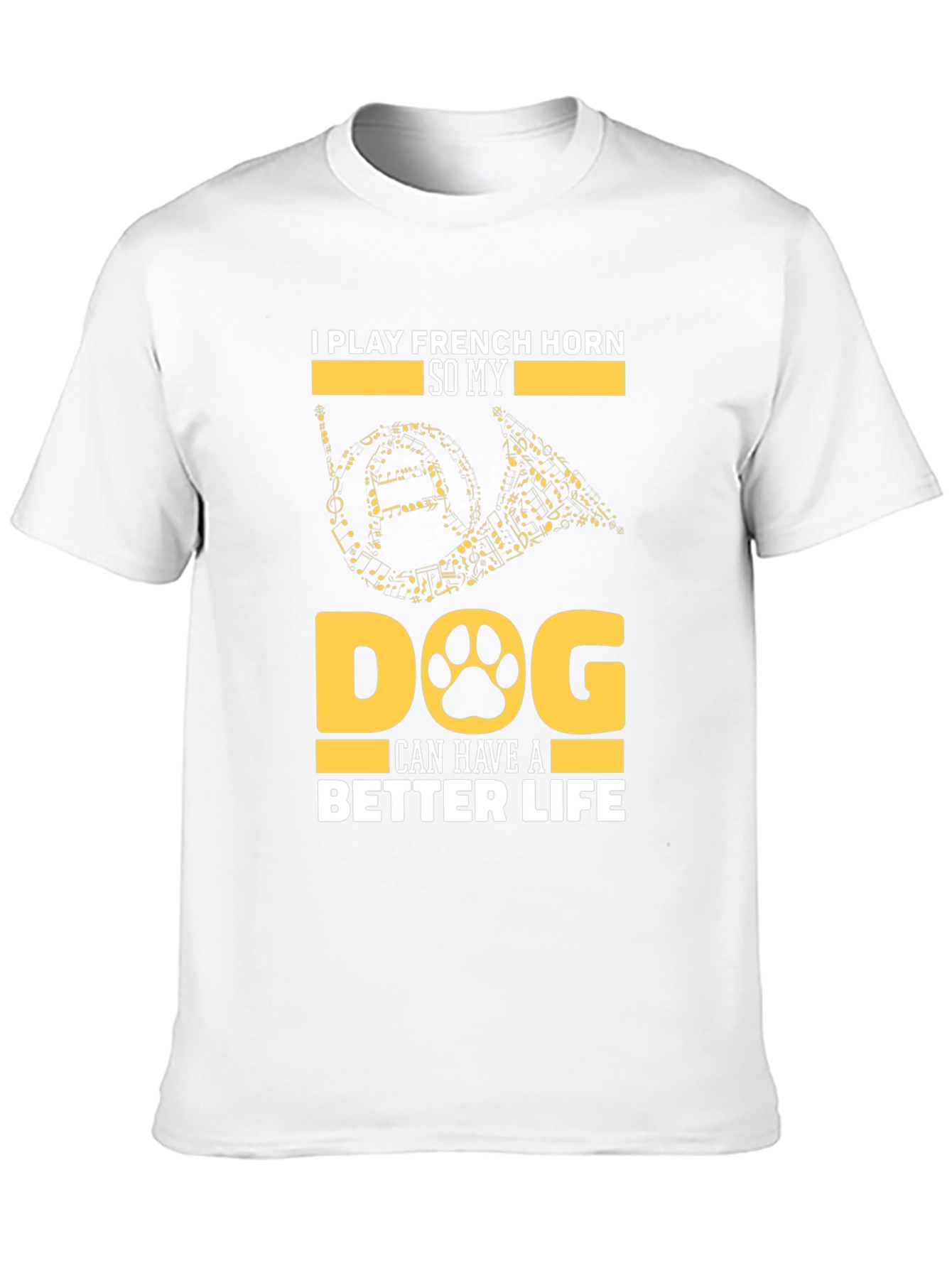French Horn Dog Lover T-Shirt