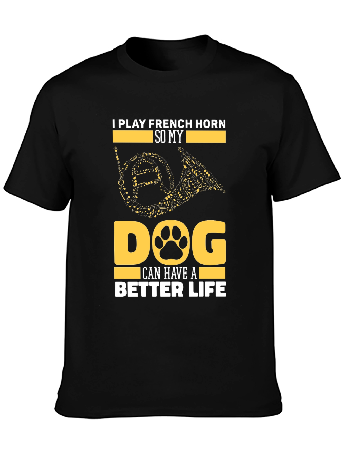 French Horn Dog Lover T-Shirt
