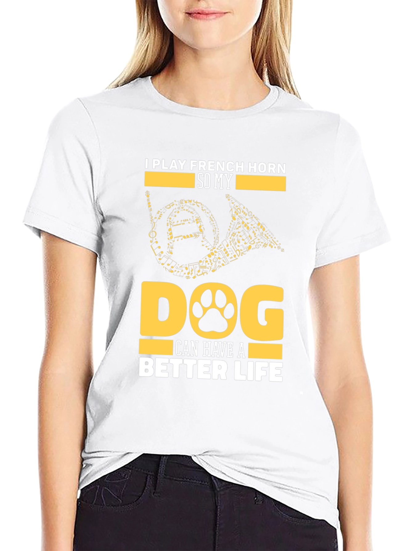French Horn Dog Lover T-Shirt