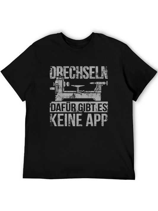Drechseln - Theres No App For That - Black T-Shirt