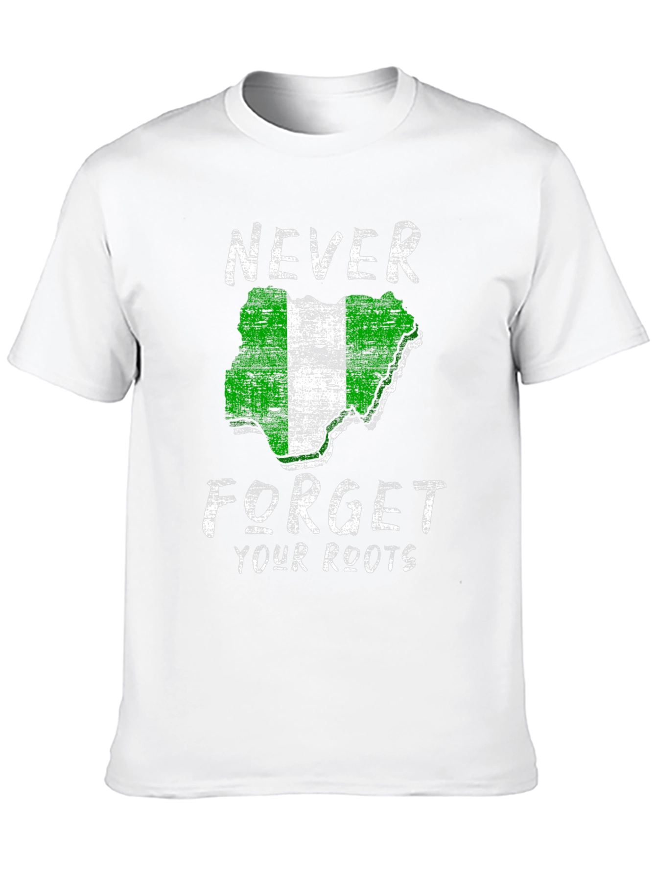 Nigeria Roots T-Shirt - Black Pride Tee