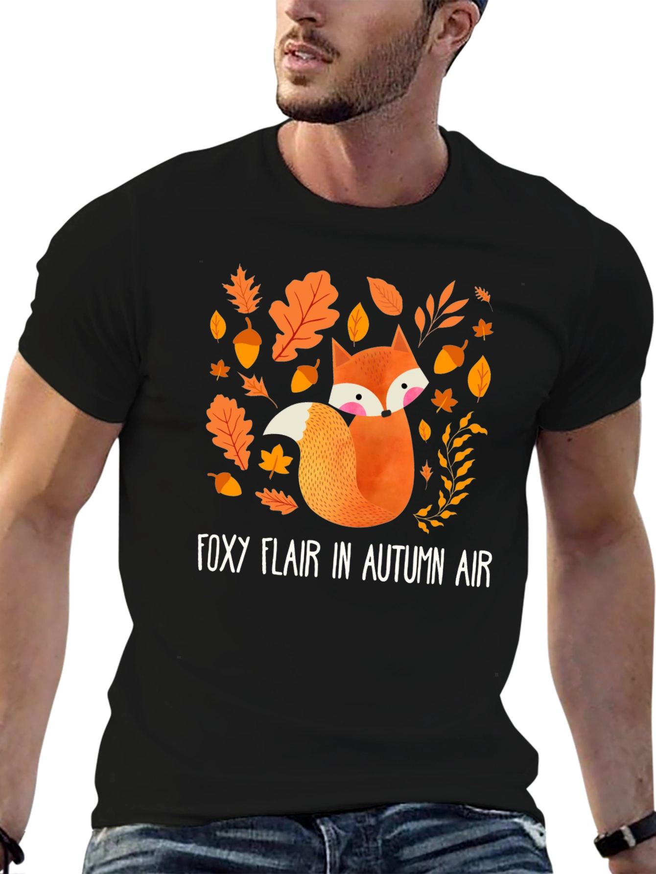 Foxy Flair in Autumn Air T-Shirt