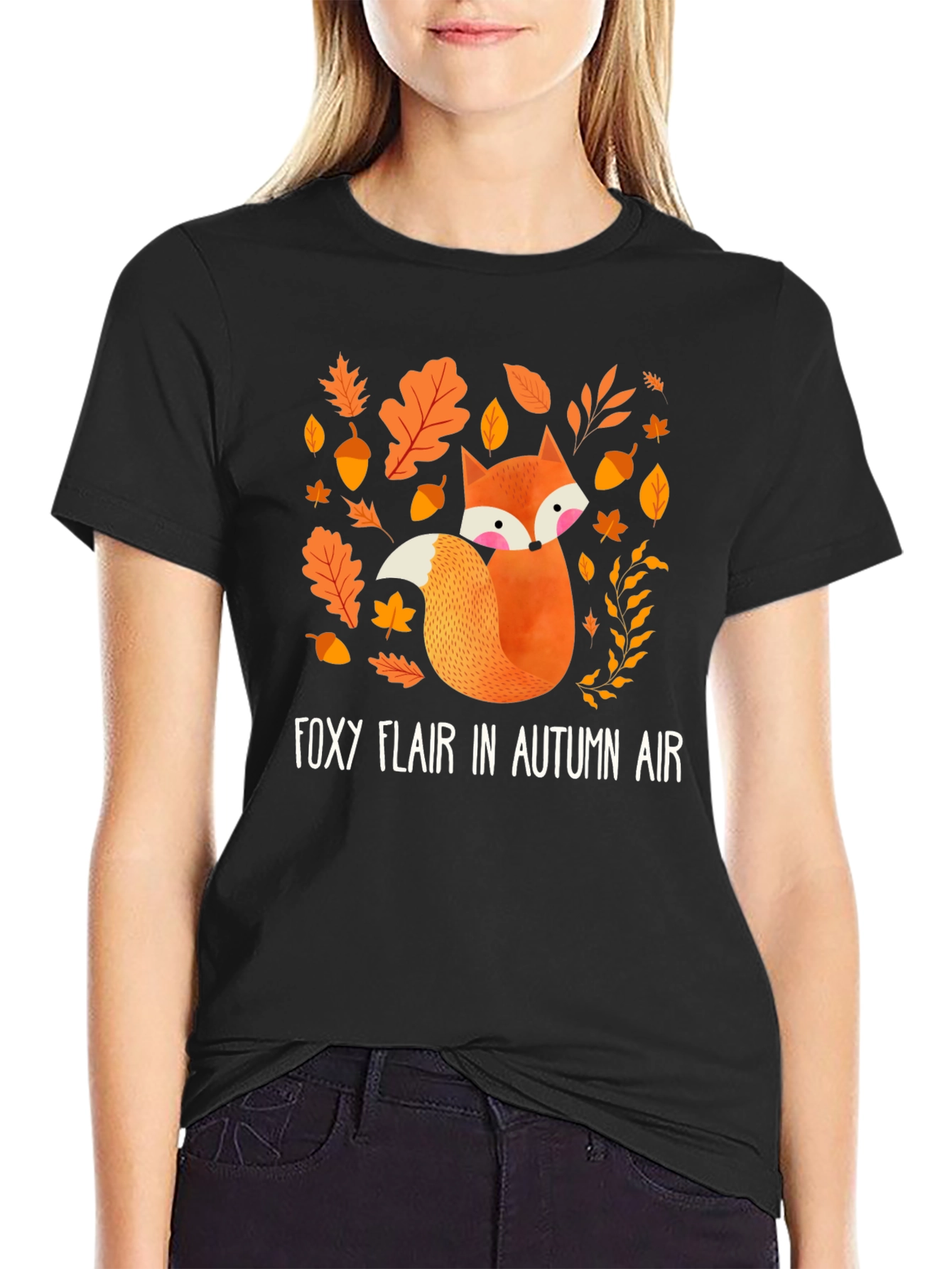 Foxy Flair in Autumn Air T-Shirt