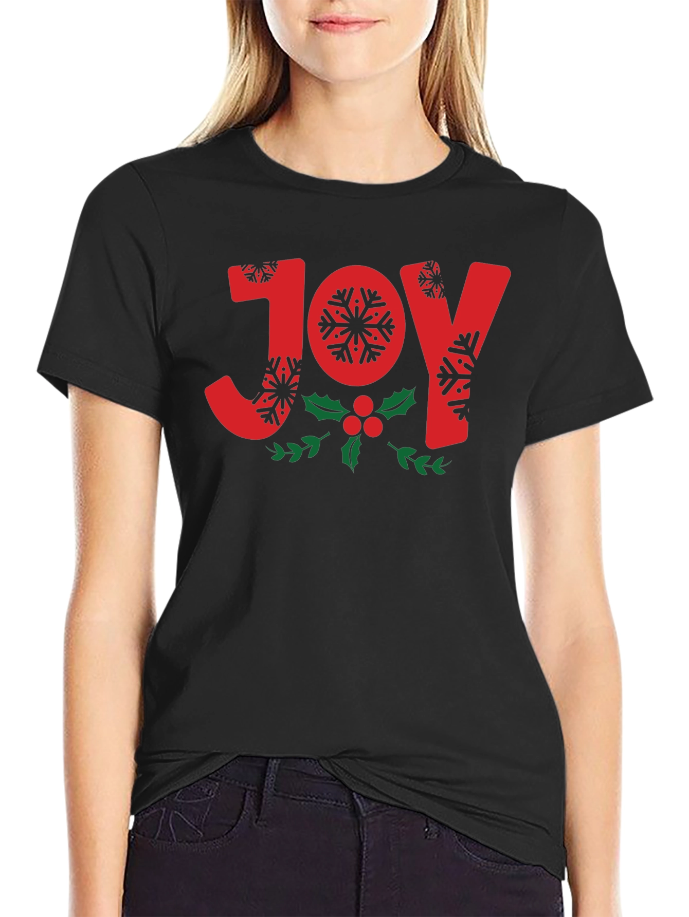 Joy Snowflake Holiday T-Shirt