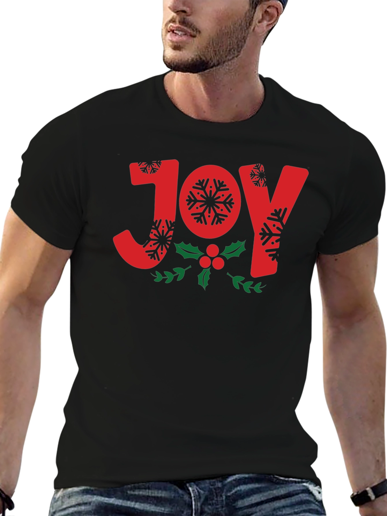 Joy Snowflake Holiday T-Shirt