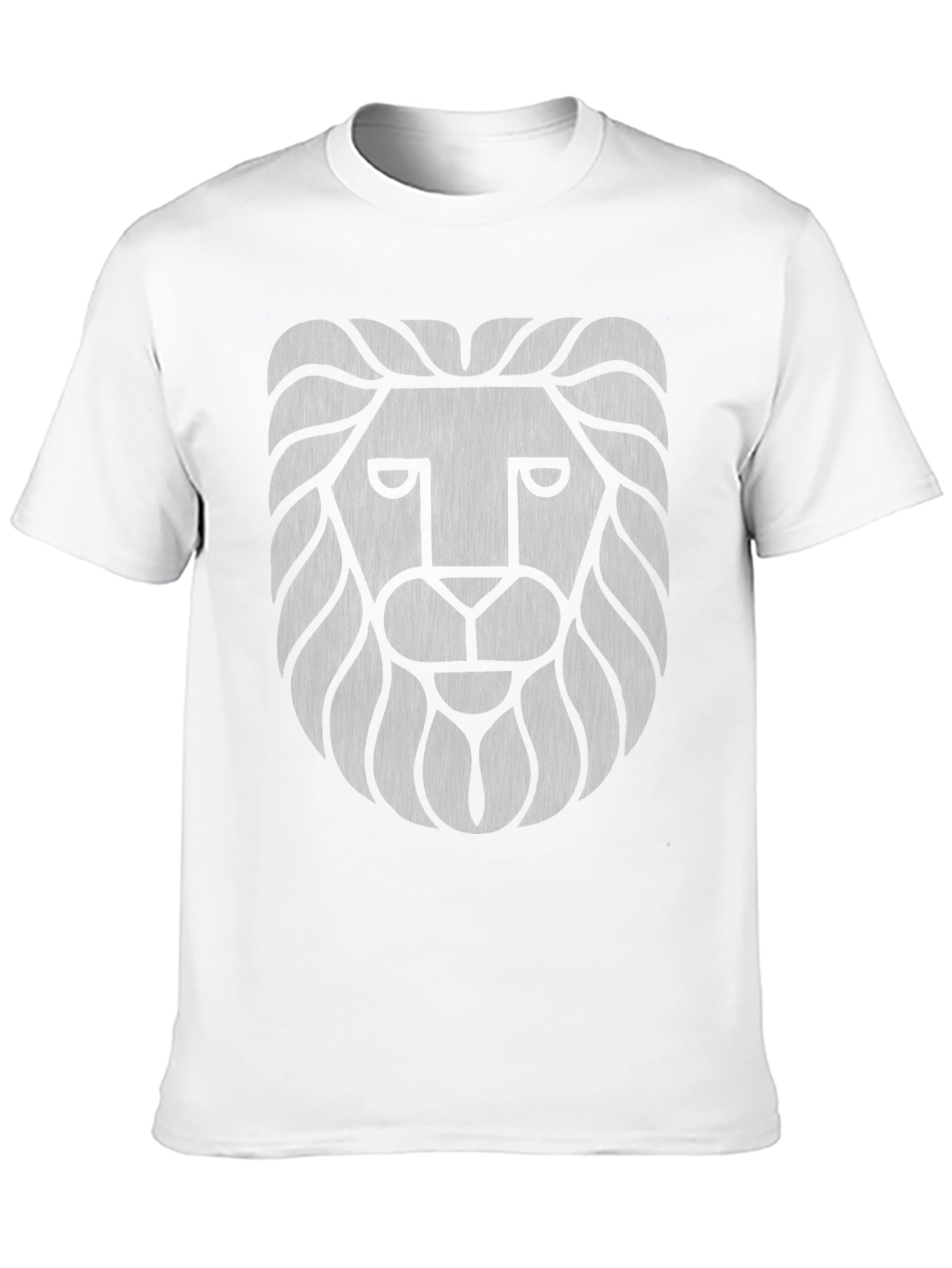 Mens Black Lion Graphic Print Tee