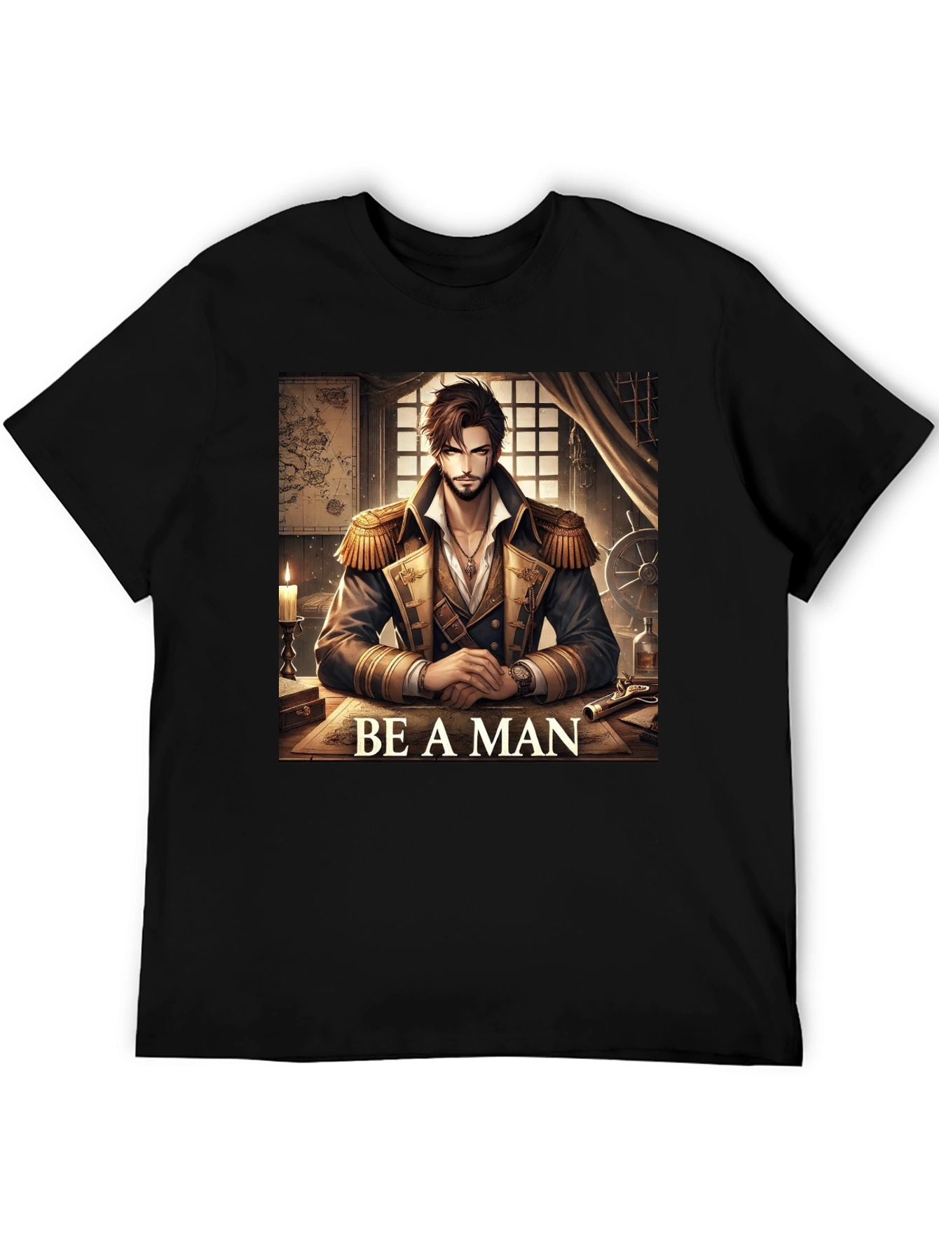 Be A Man Pirate Captain T-Shirt