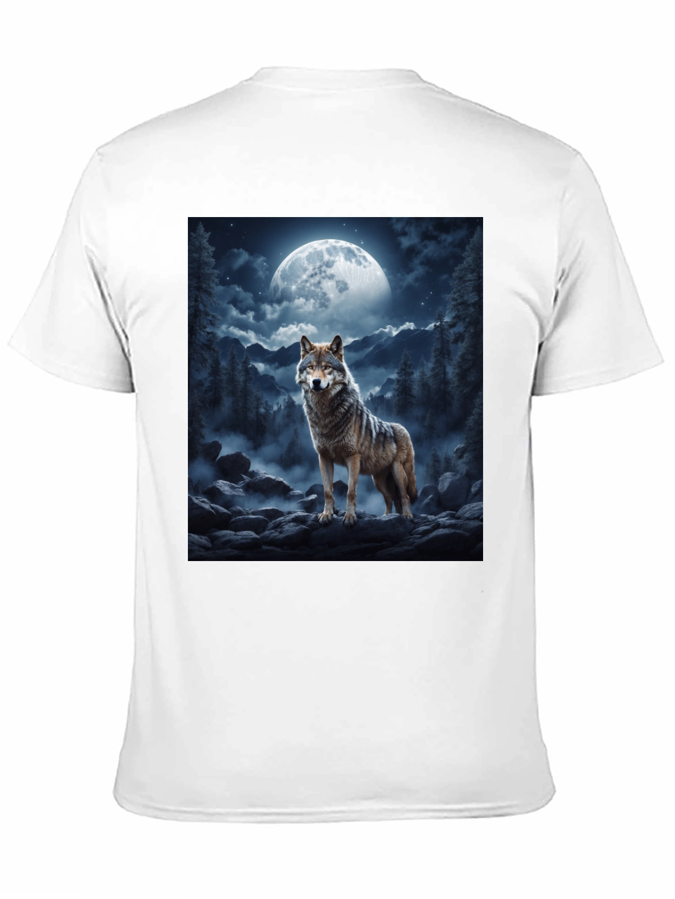 Wolf Moon Graphic Tee - Black Unisex T-Shirt