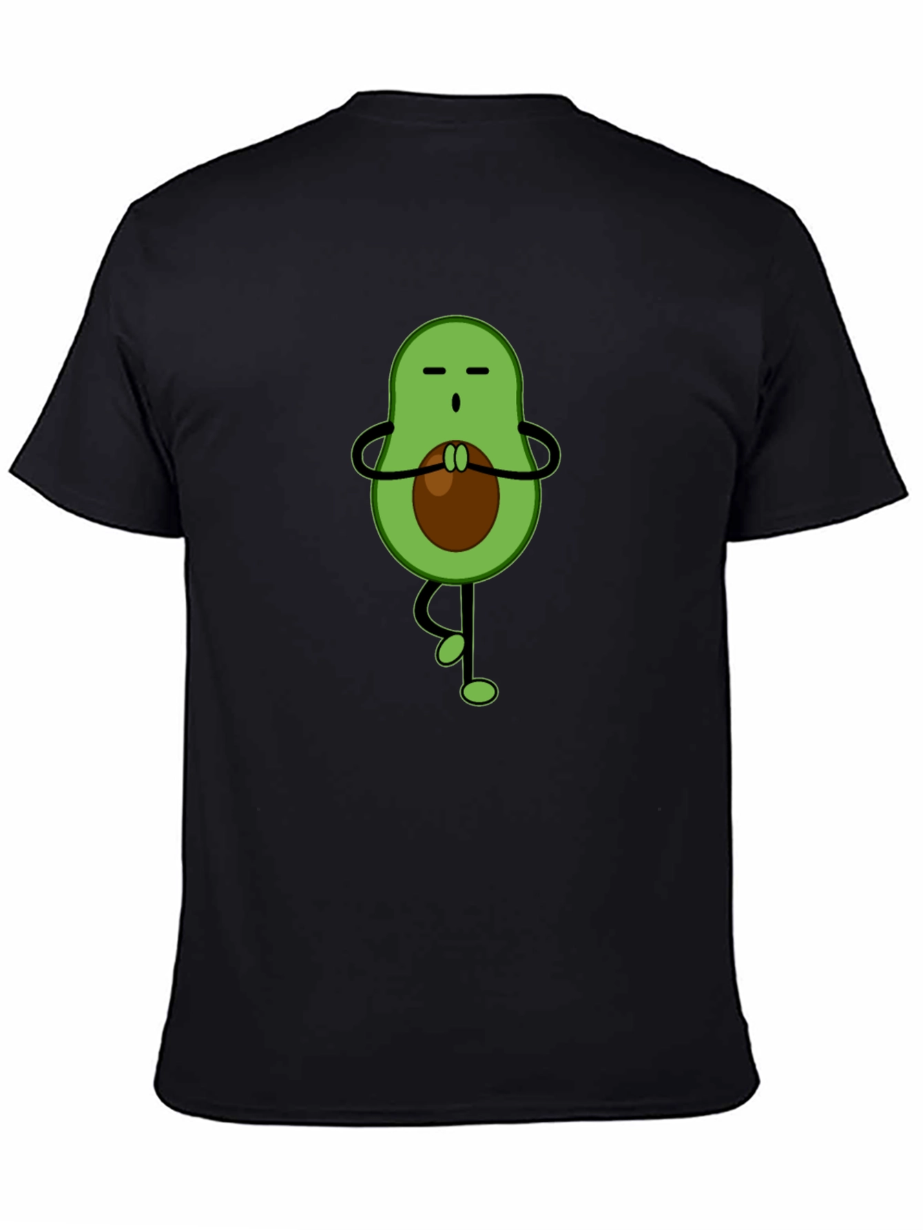 Zen Avocado T-Shirt - Meditating Fruit Tee
