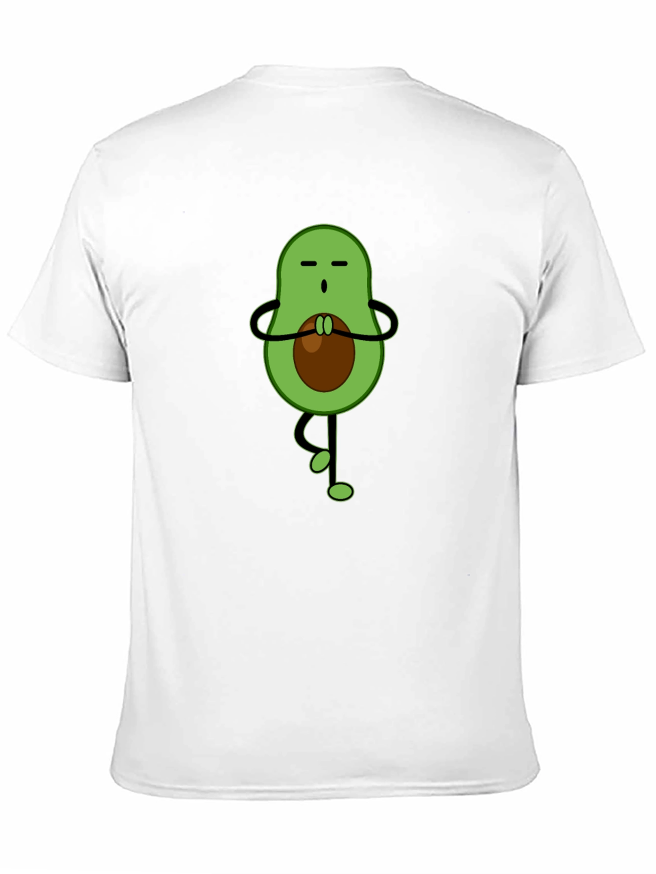 Zen Avocado T-Shirt - Meditating Fruit Tee