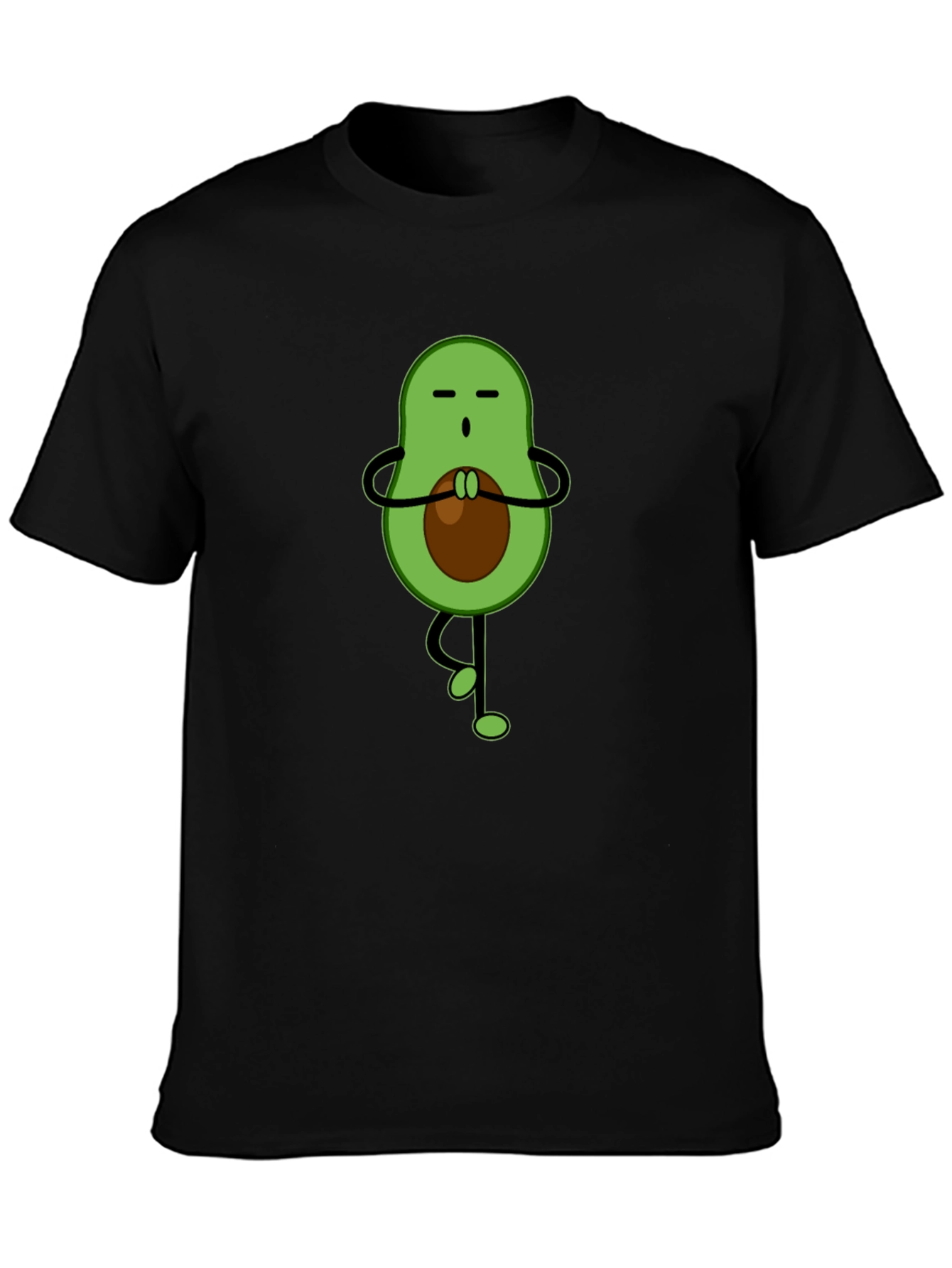 Zen Avocado T-Shirt - Meditating Fruit Tee