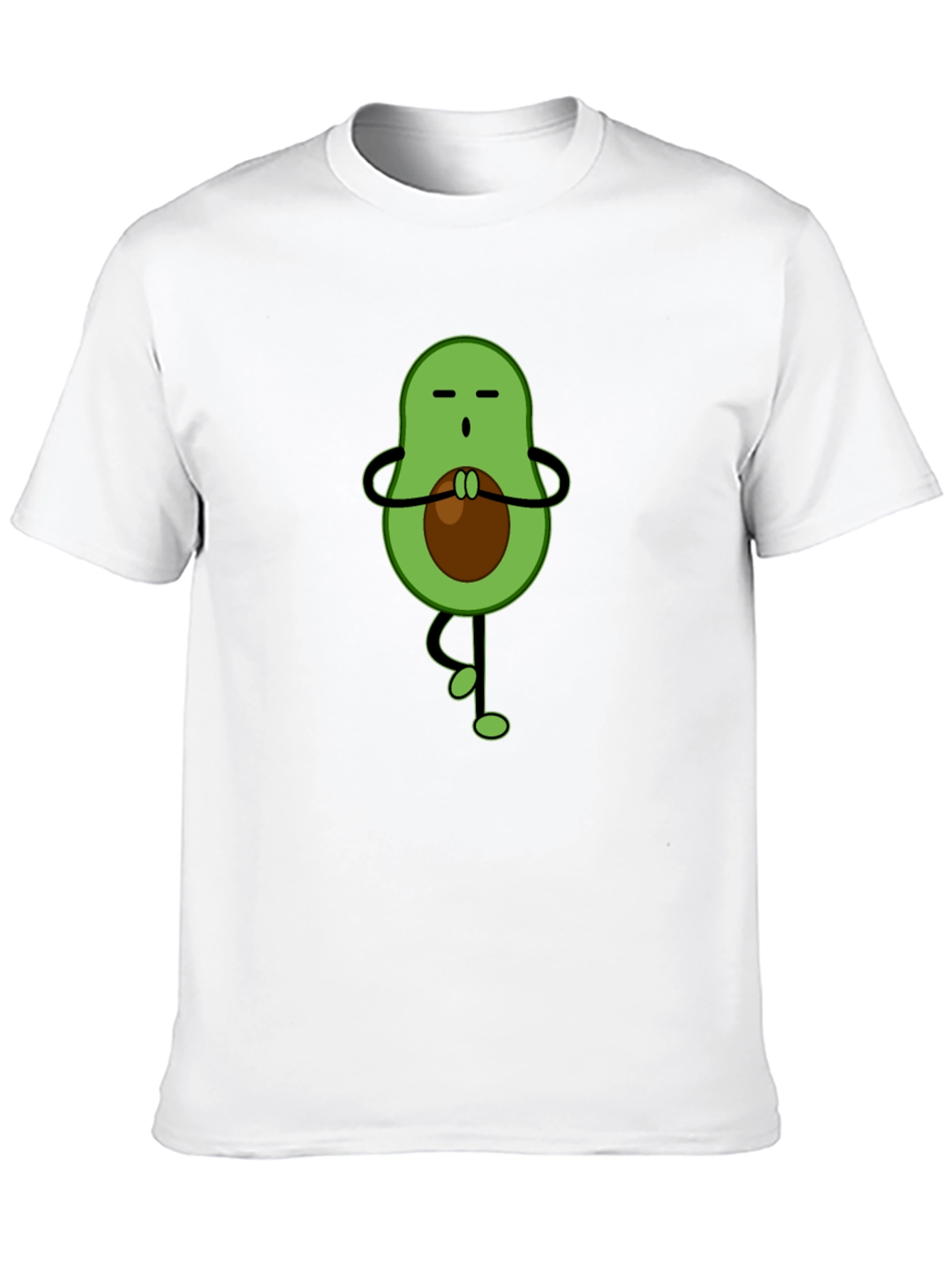 Zen Avocado T-Shirt - Meditating Fruit Tee