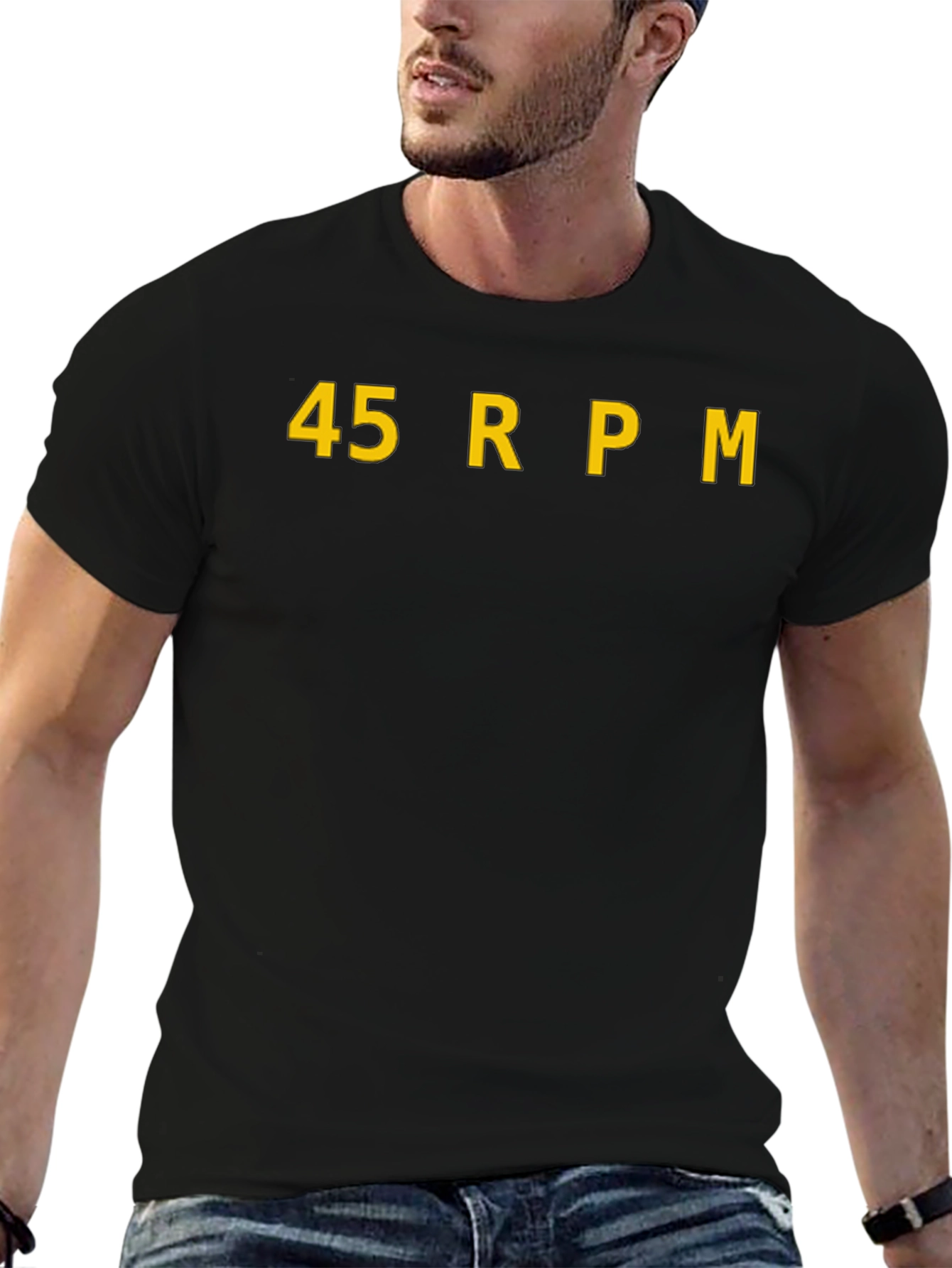 45 RPM Record Black Graphic Tee