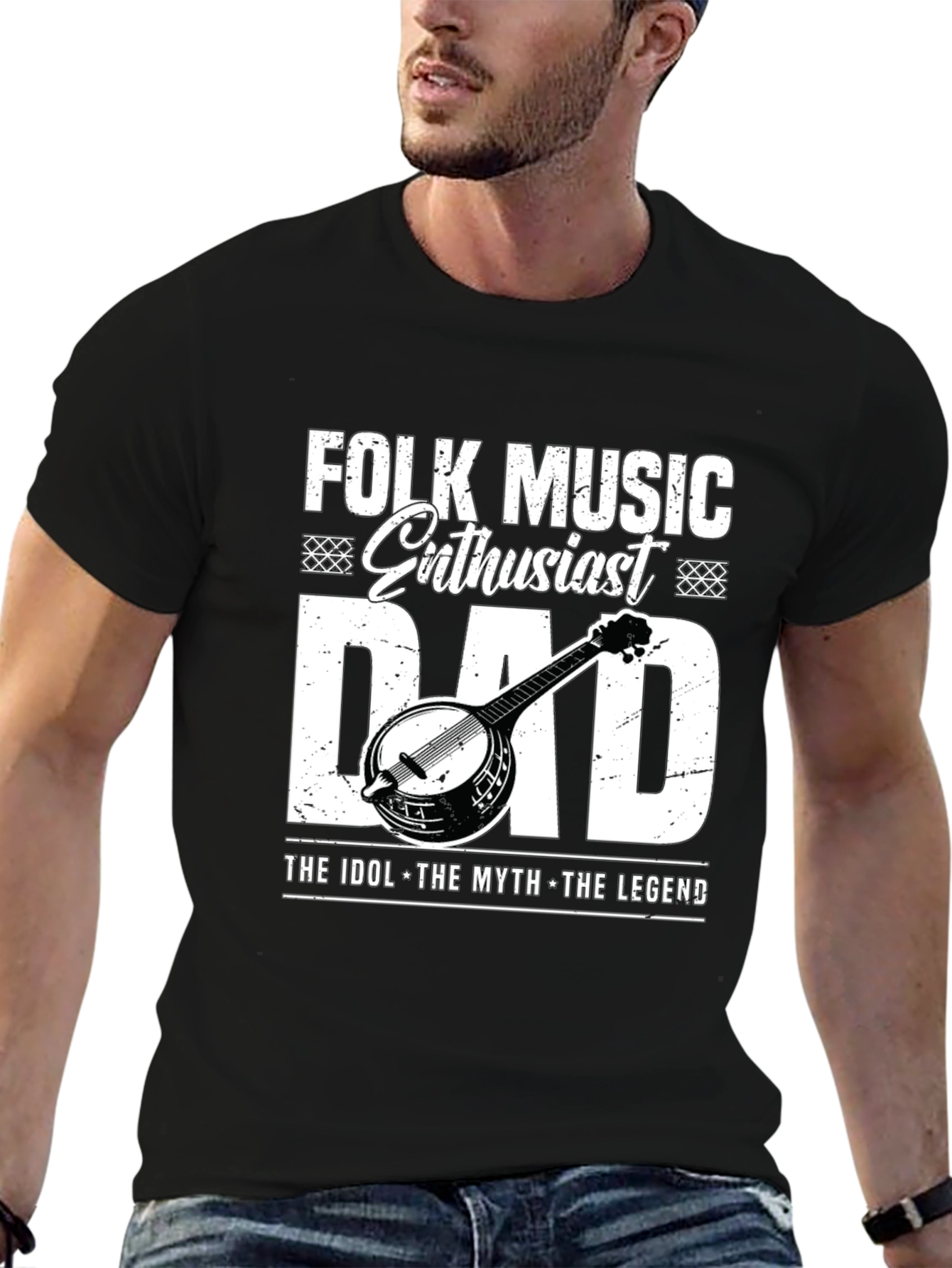 Folk Music Enthusiast Dad T-Shirt