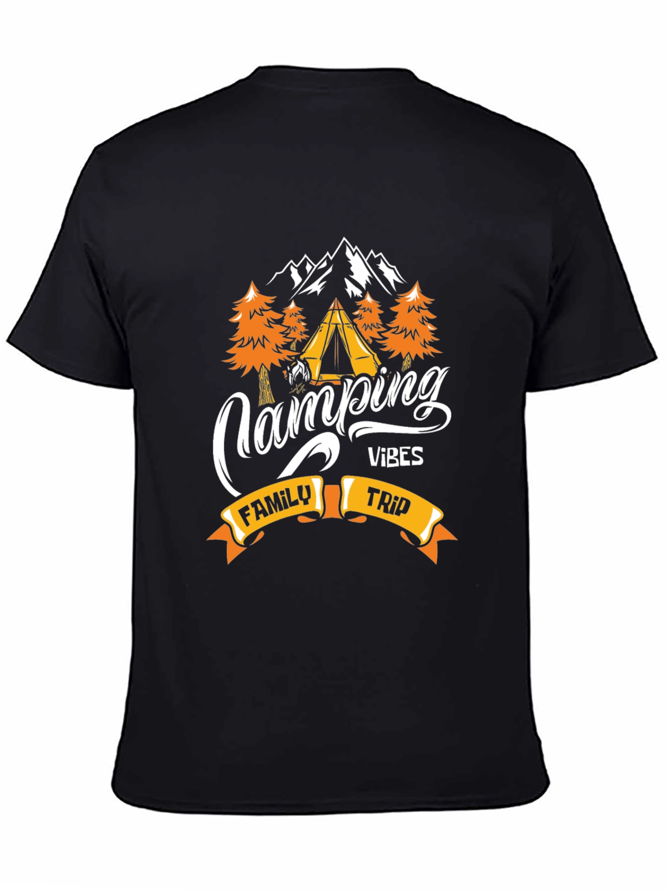 Camping Vibes Family Trip Graphic Tee