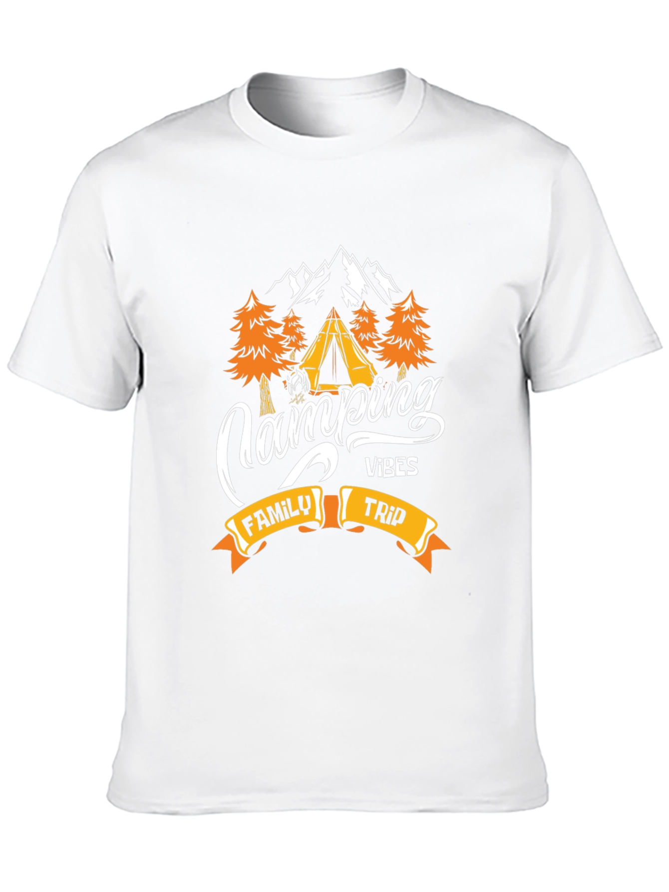 Camping Vibes Family Trip Graphic Tee