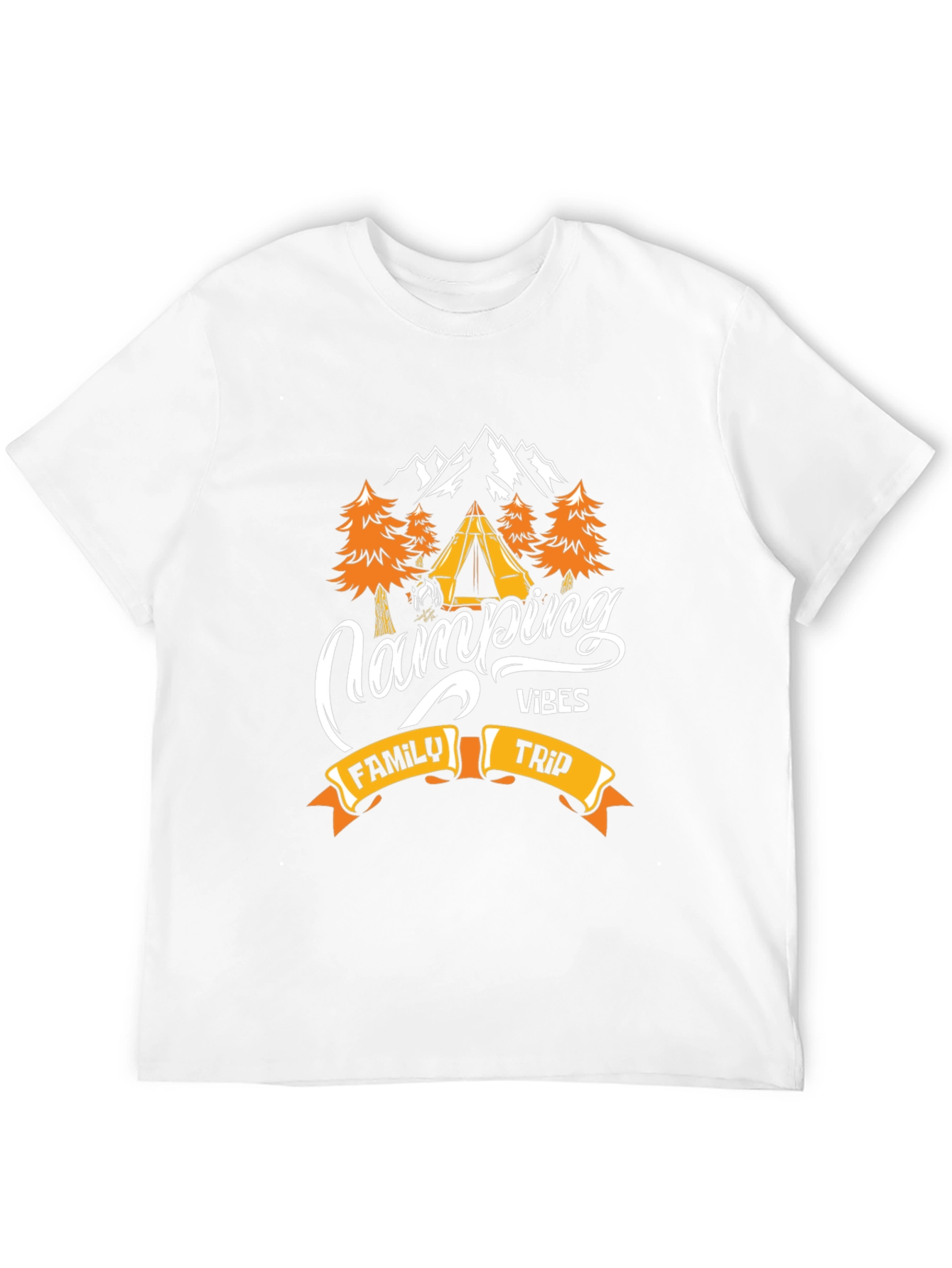Camping Vibes Family Trip Graphic Tee