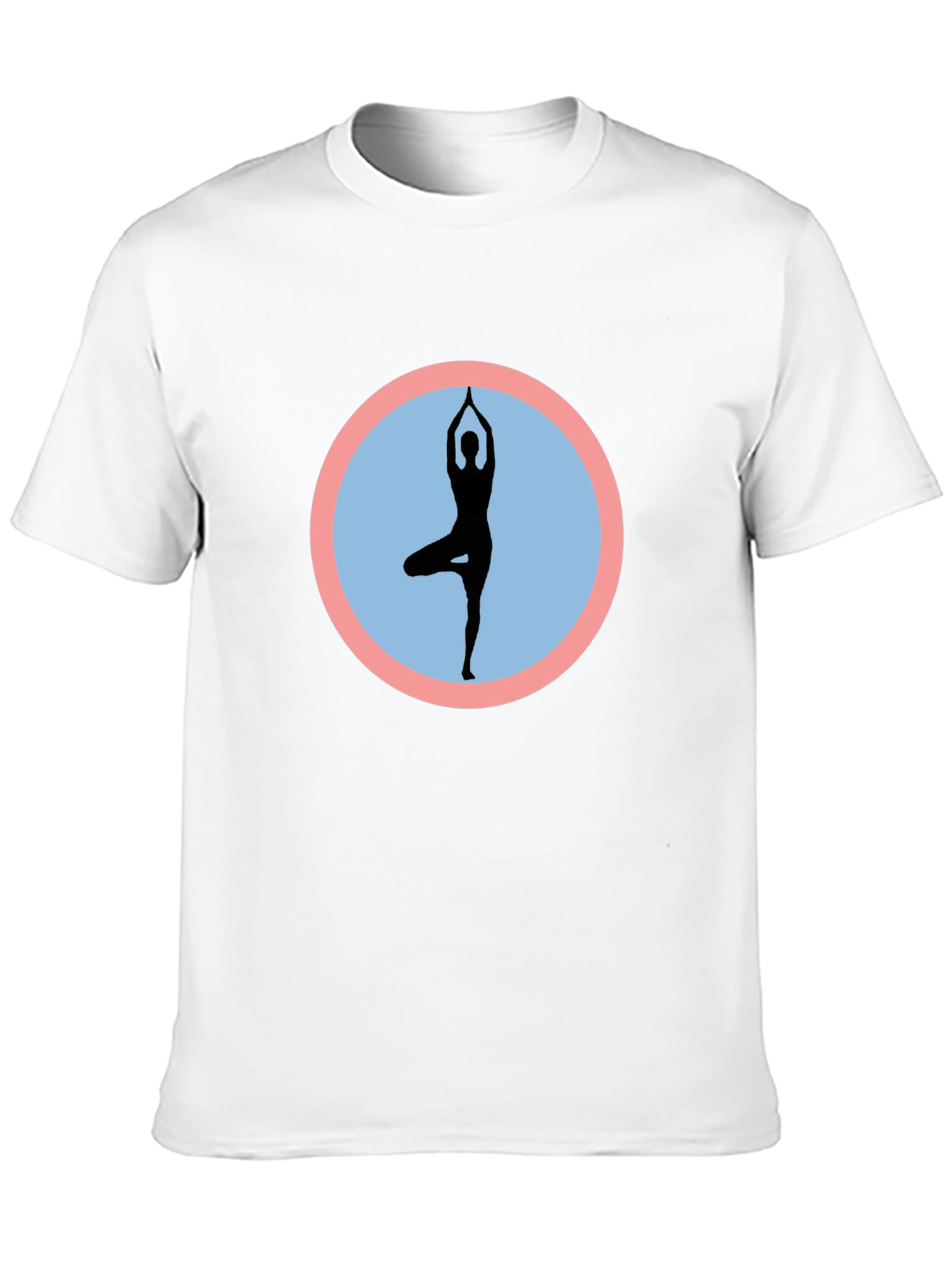Yoga Pose Graphic Black T-Shirt
