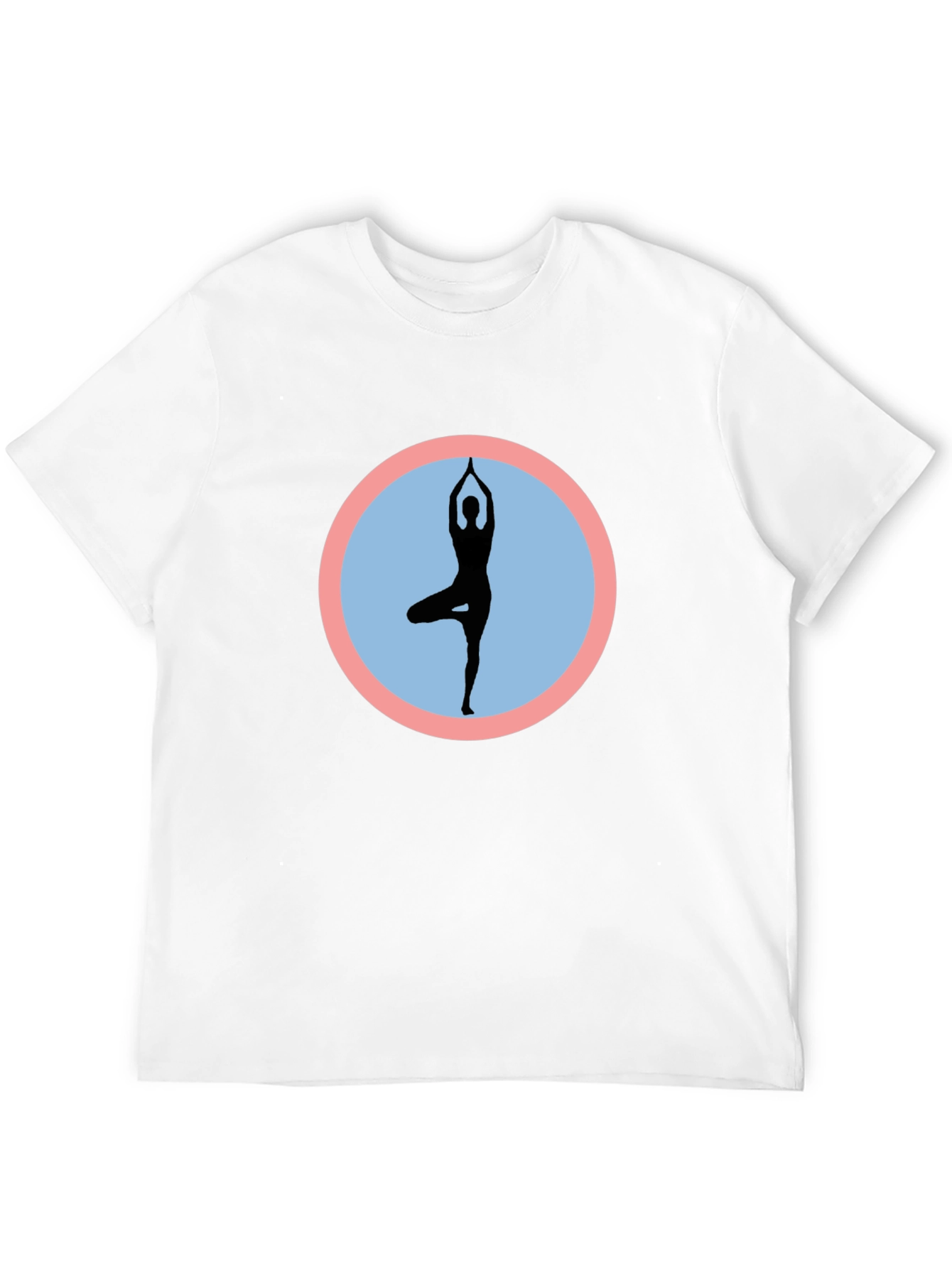 Yoga Pose Graphic Black T-Shirt